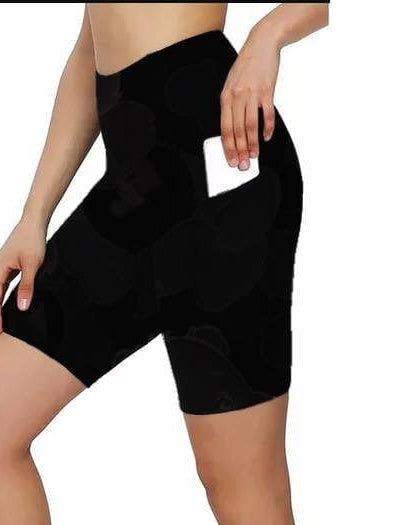 POCKET BIKER SHORTS- BLACK-Stay Foxy Boutique, Florissant, Missouri