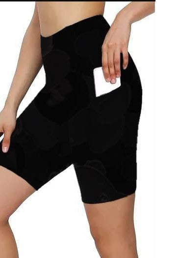 POCKET BIKER SHORTS- BLACK-Stay Foxy Boutique, Florissant, Missouri