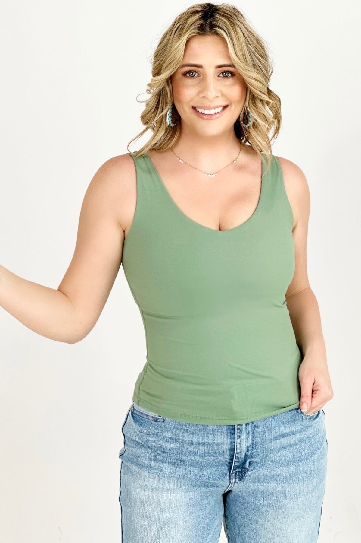5 Colors - FawnFit Medium Length Lift Tank 2.0-Tank Tops & Camis-Stay Foxy Boutique, Florissant, Missouri