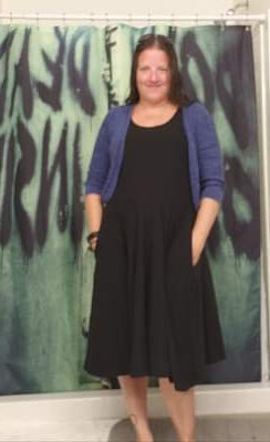 RITA SWING DRESS RUN-NAVY-Stay Foxy Boutique, Florissant, Missouri