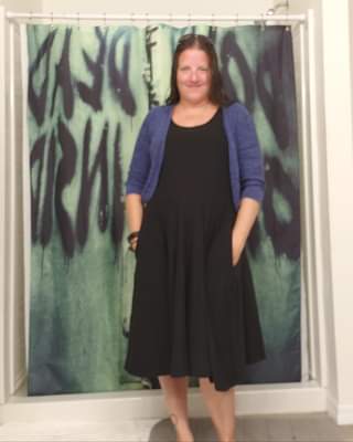 RITA SWING DRESS RUN-NAVY-Stay Foxy Boutique, Florissant, Missouri
