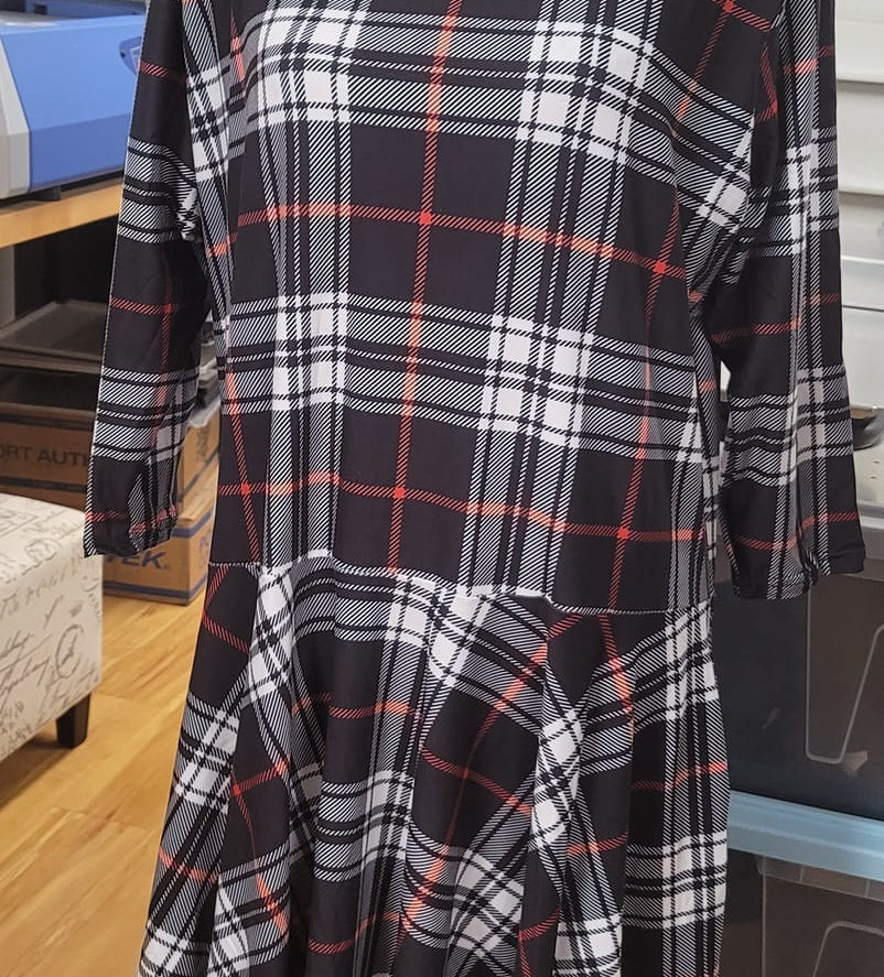 RITA SWING DRESS RUN-POINSETTIA-Stay Foxy Boutique, Florissant, Missouri