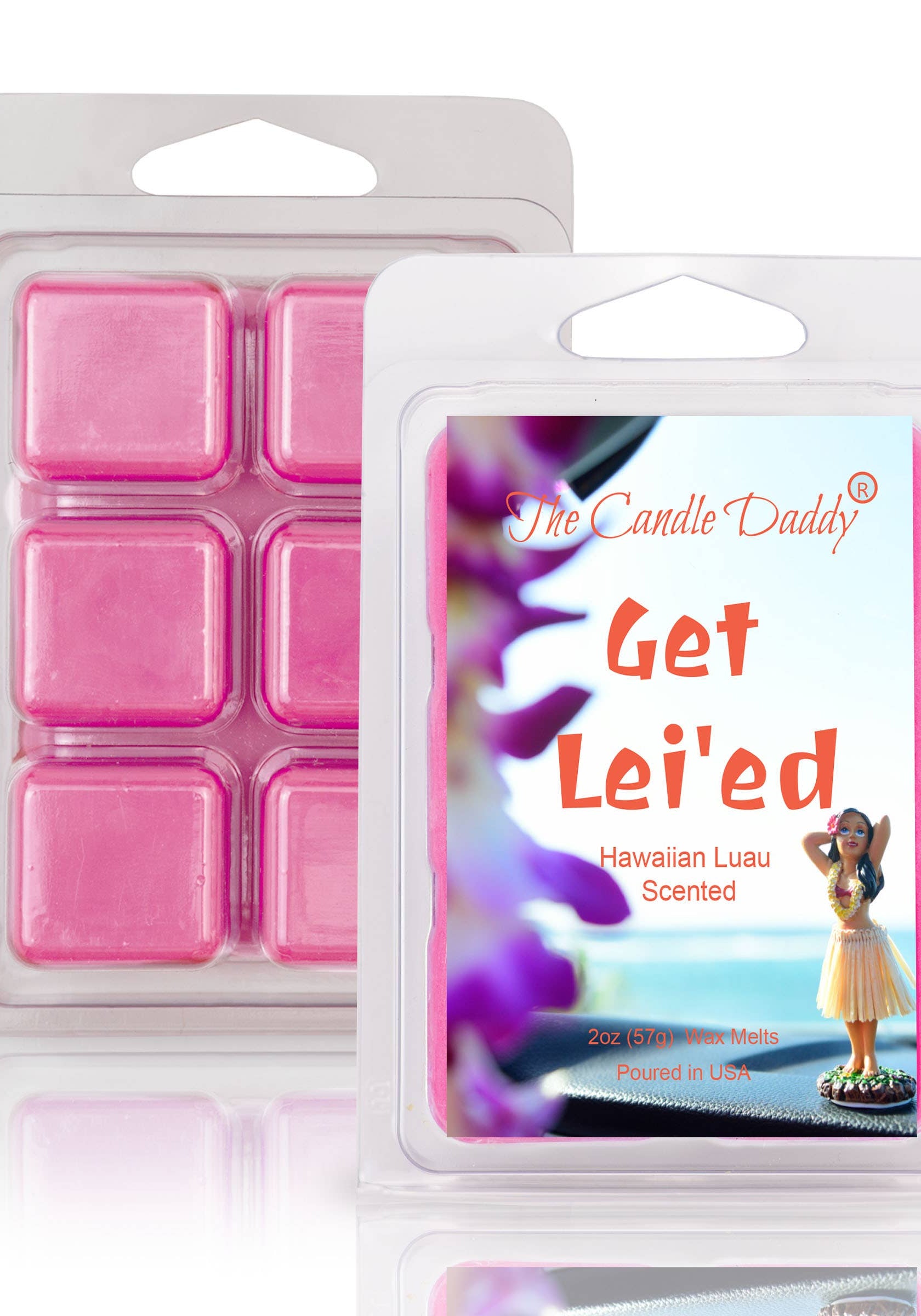 GET LEI'ED - HAWAIIAN LUAU SCENTED WAX MELT - 1 PACK - 2OZ-Stay Foxy Boutique, Florissant, Missouri