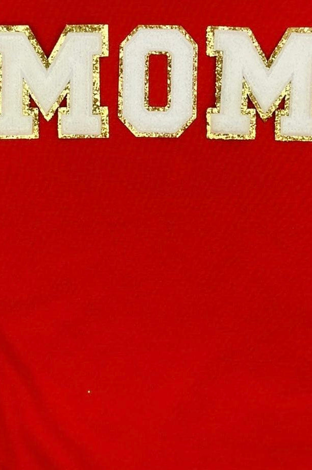 PREORDER: Baseball Mom Chenille Patch Sweatshirt-Womens-Stay Foxy Boutique, Florissant, Missouri