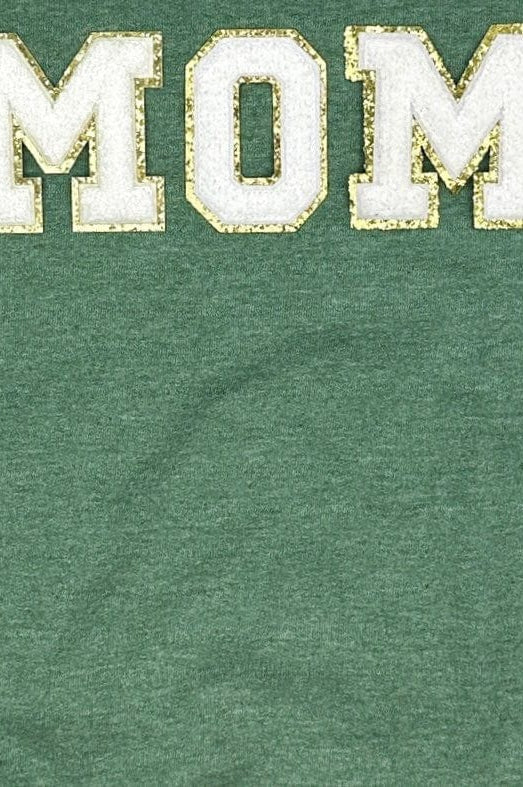 PREORDER: Baseball Mom Chenille Patch Sweatshirt-Womens-Stay Foxy Boutique, Florissant, Missouri