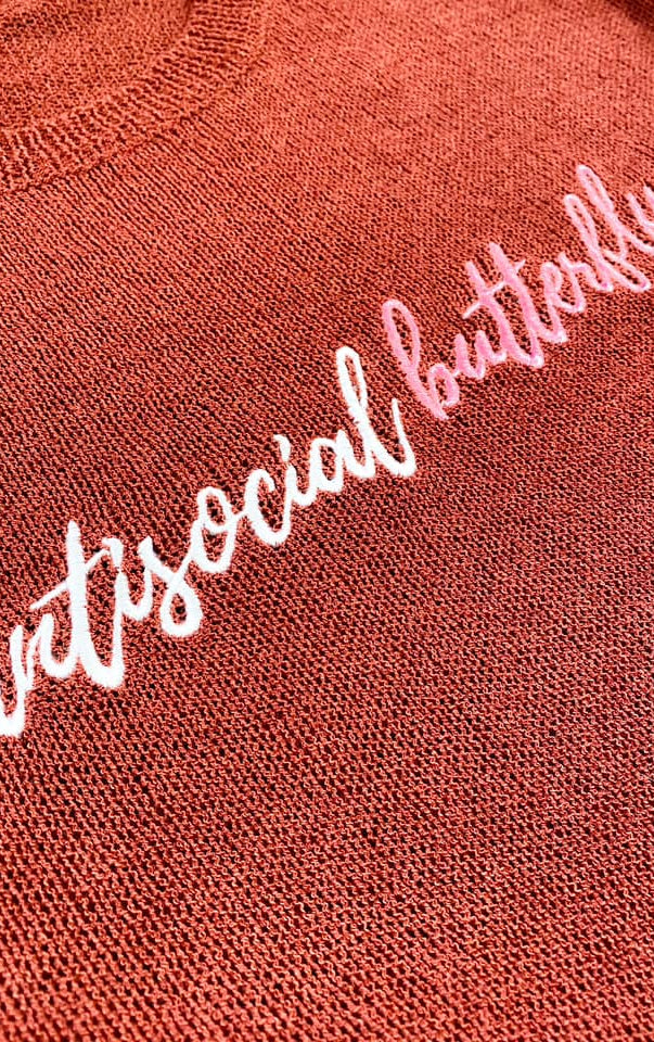 Antisocial Knitted Crewneck-Womens-Stay Foxy Boutique, Florissant, Missouri