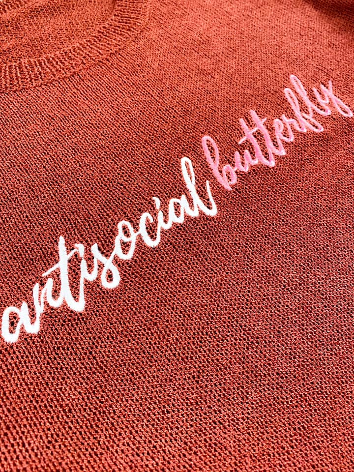 Antisocial Knitted Crewneck-Womens-Stay Foxy Boutique, Florissant, Missouri