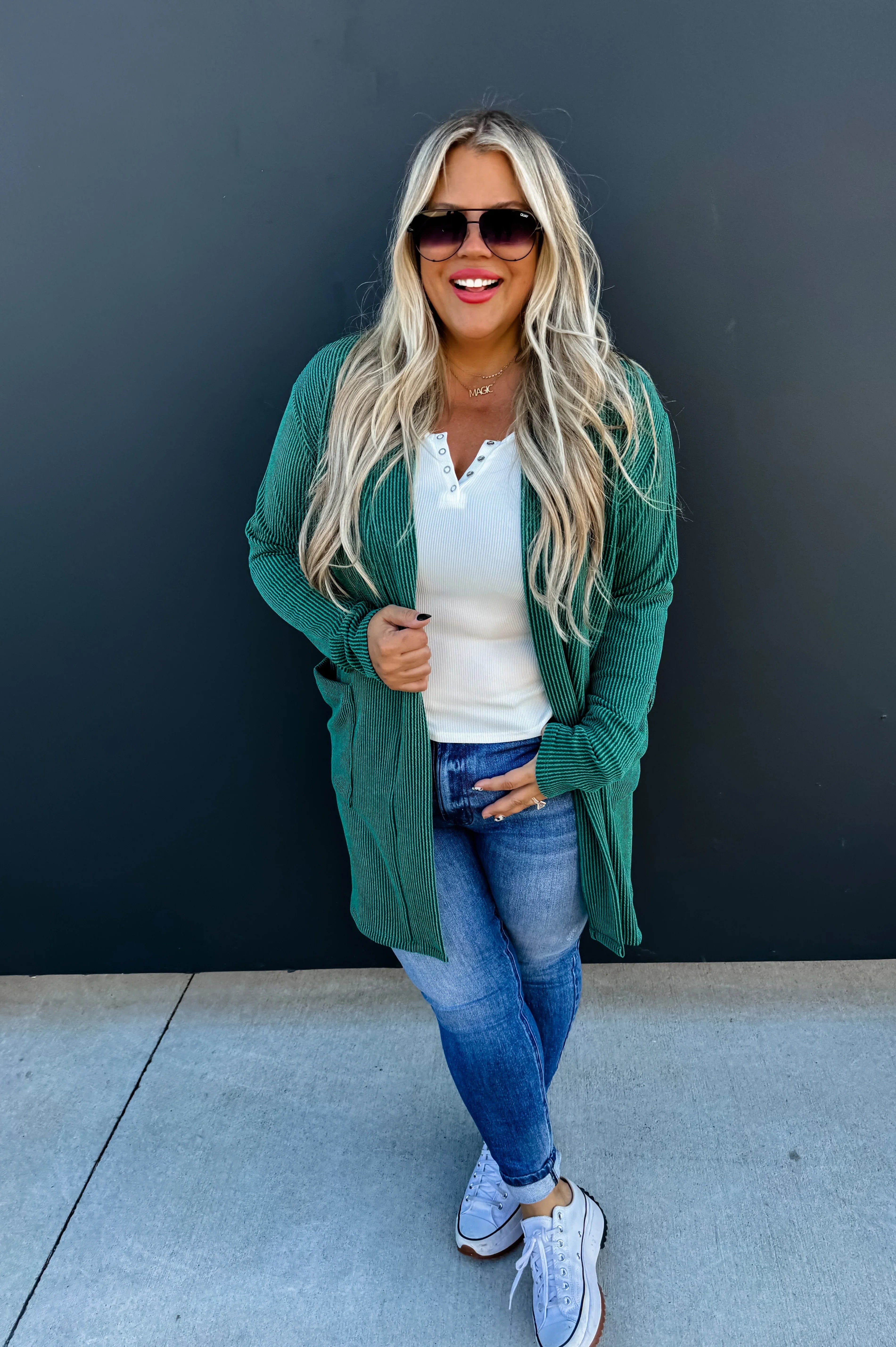 PREORDER: Winter Reese Ribbed Cardigan in Four Colors-Womens-Stay Foxy Boutique, Florissant, Missouri