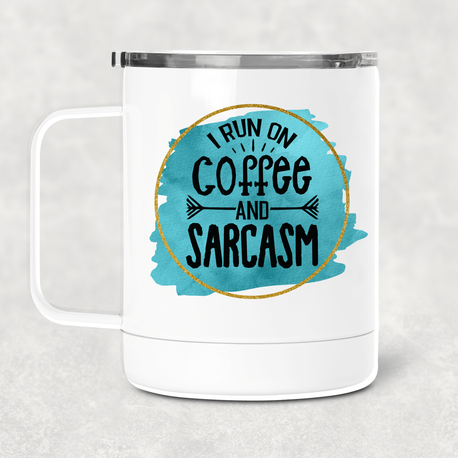 I Run On Coffee Mug /Wine Cup-Stay Foxy Boutique, Florissant, Missouri