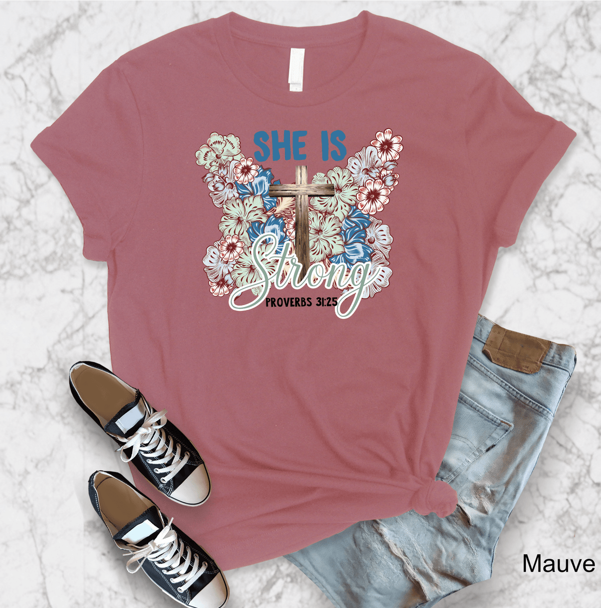 She Is Butterfly Floral Graphic T-Graphic T-Stay Foxy Boutique, Florissant, Missouri