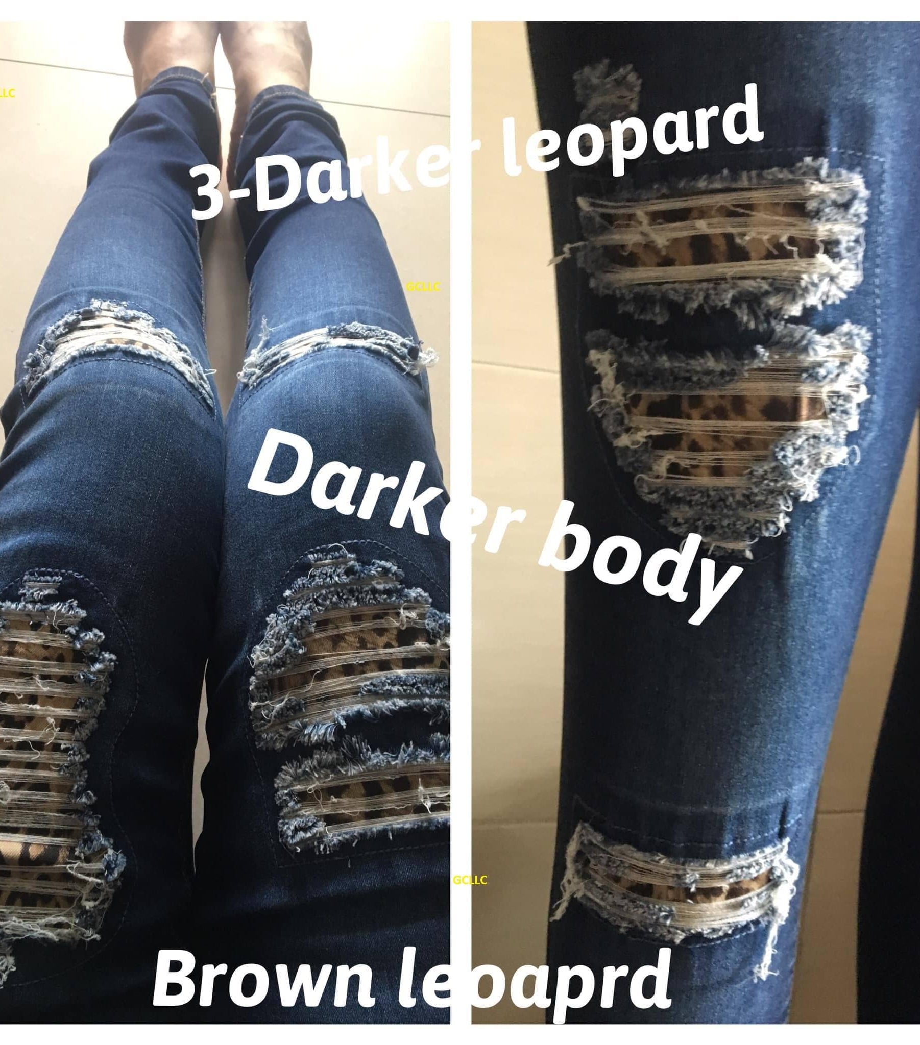 DISTRESSED STRETCH PATCH DENIM-Stay Foxy Boutique, Florissant, Missouri