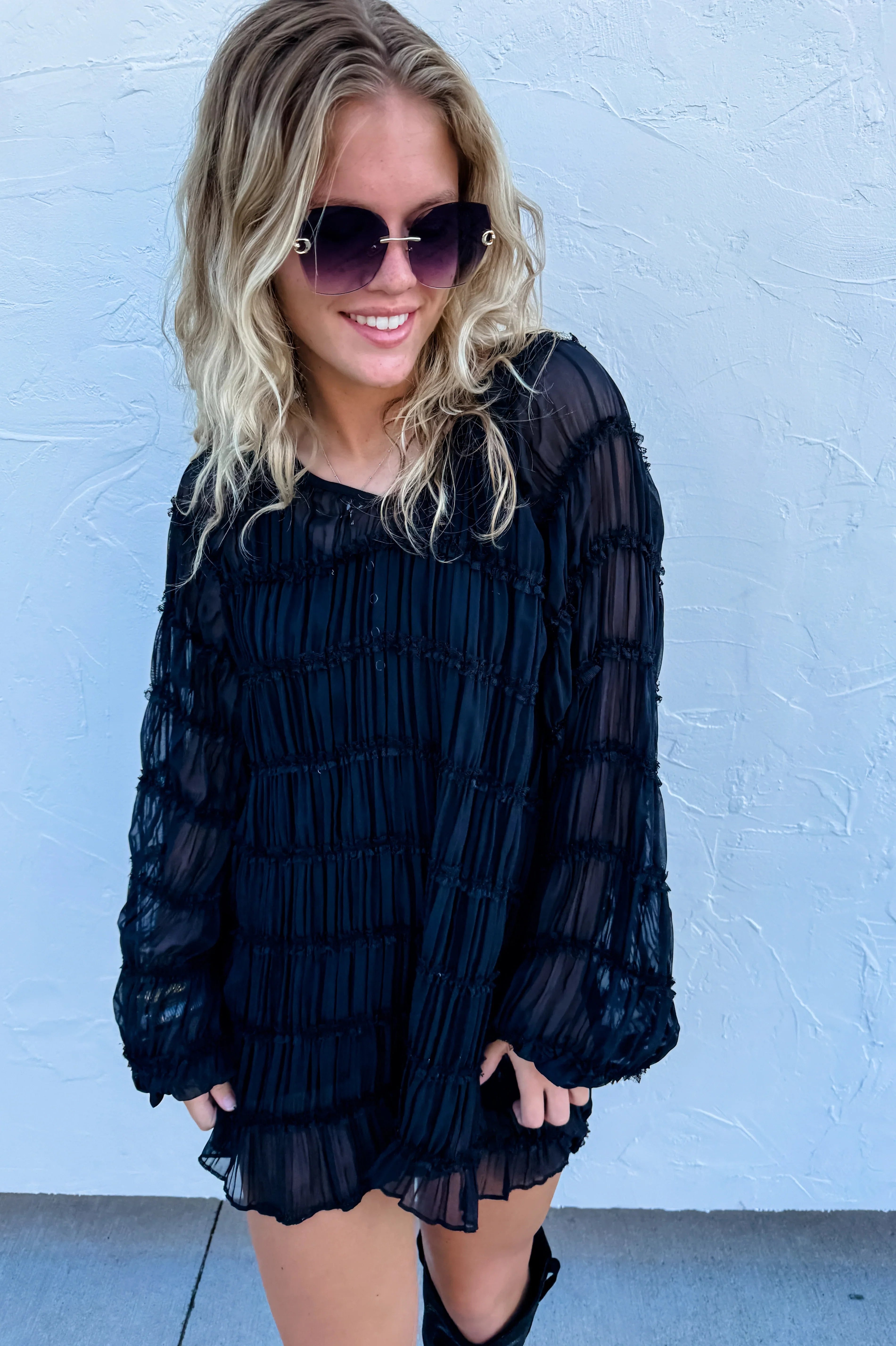 PREORDER: Amelia Top in Two Colors-Womens-Stay Foxy Boutique, Florissant, Missouri
