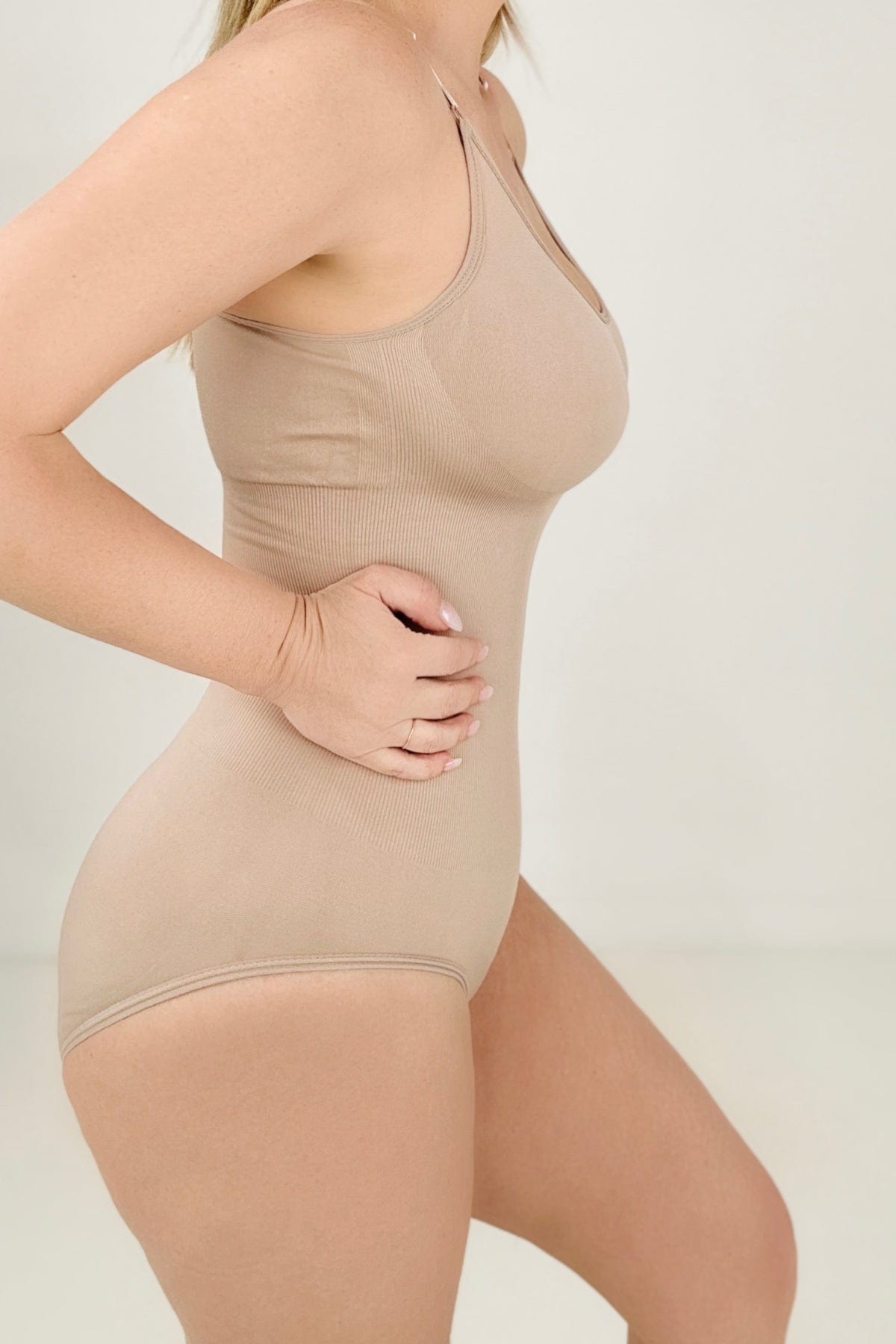 FawnFit Power Smoothing Shapewear Bodysuit-Shaping Bodysuits-Stay Foxy Boutique, Florissant, Missouri