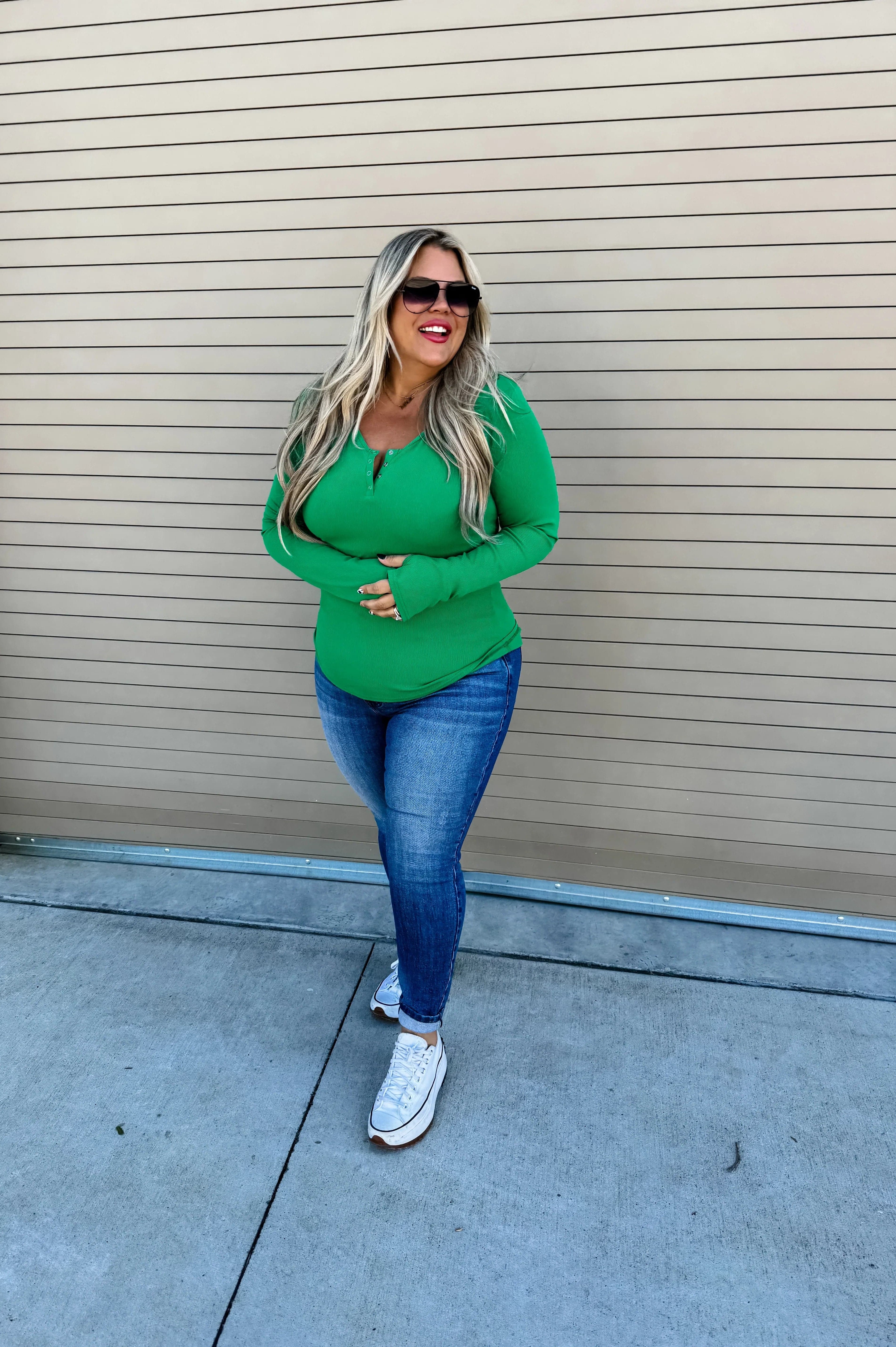 PREORDER: Brooklyn Snap Henley in Five Colors-Womens-Stay Foxy Boutique, Florissant, Missouri