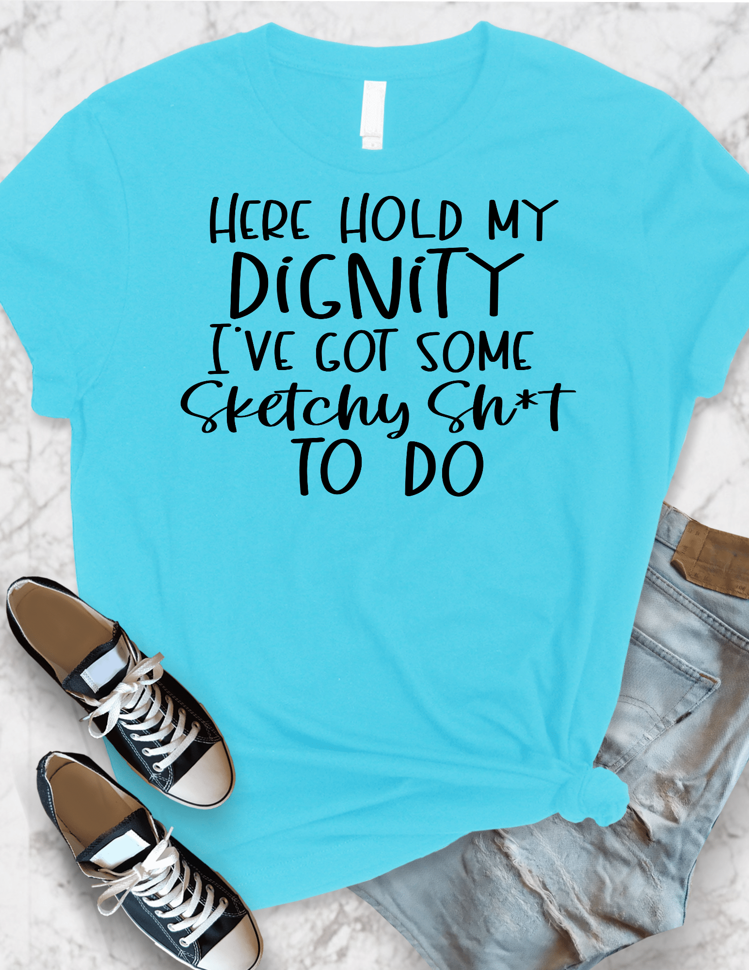 Hold My Dignity Graphic T-Graphic T-Stay Foxy Boutique, Florissant, Missouri
