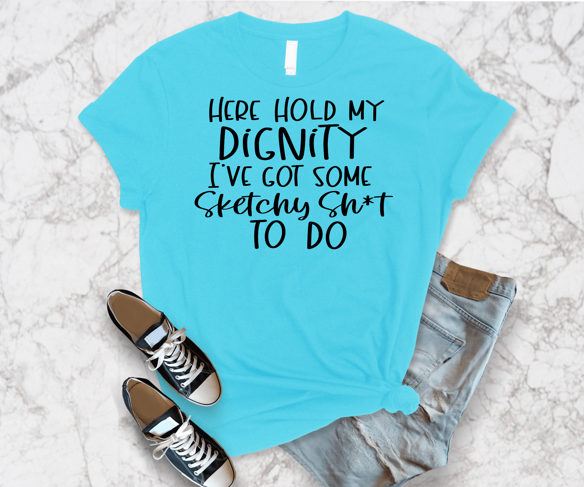 Hold My Dignity Graphic T-Graphic T-Stay Foxy Boutique, Florissant, Missouri