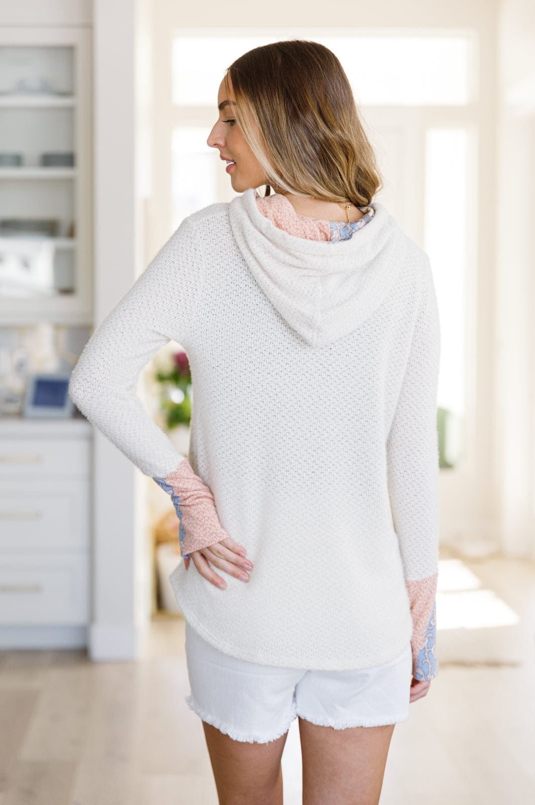 A Tad Chilly Waffle Knit Hoodie-Layers-Stay Foxy Boutique, Florissant, Missouri
