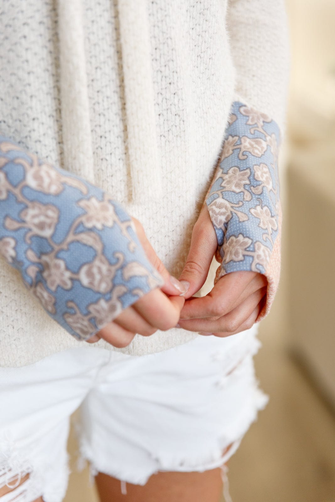 A Tad Chilly Waffle Knit Hoodie-Layers-Stay Foxy Boutique, Florissant, Missouri