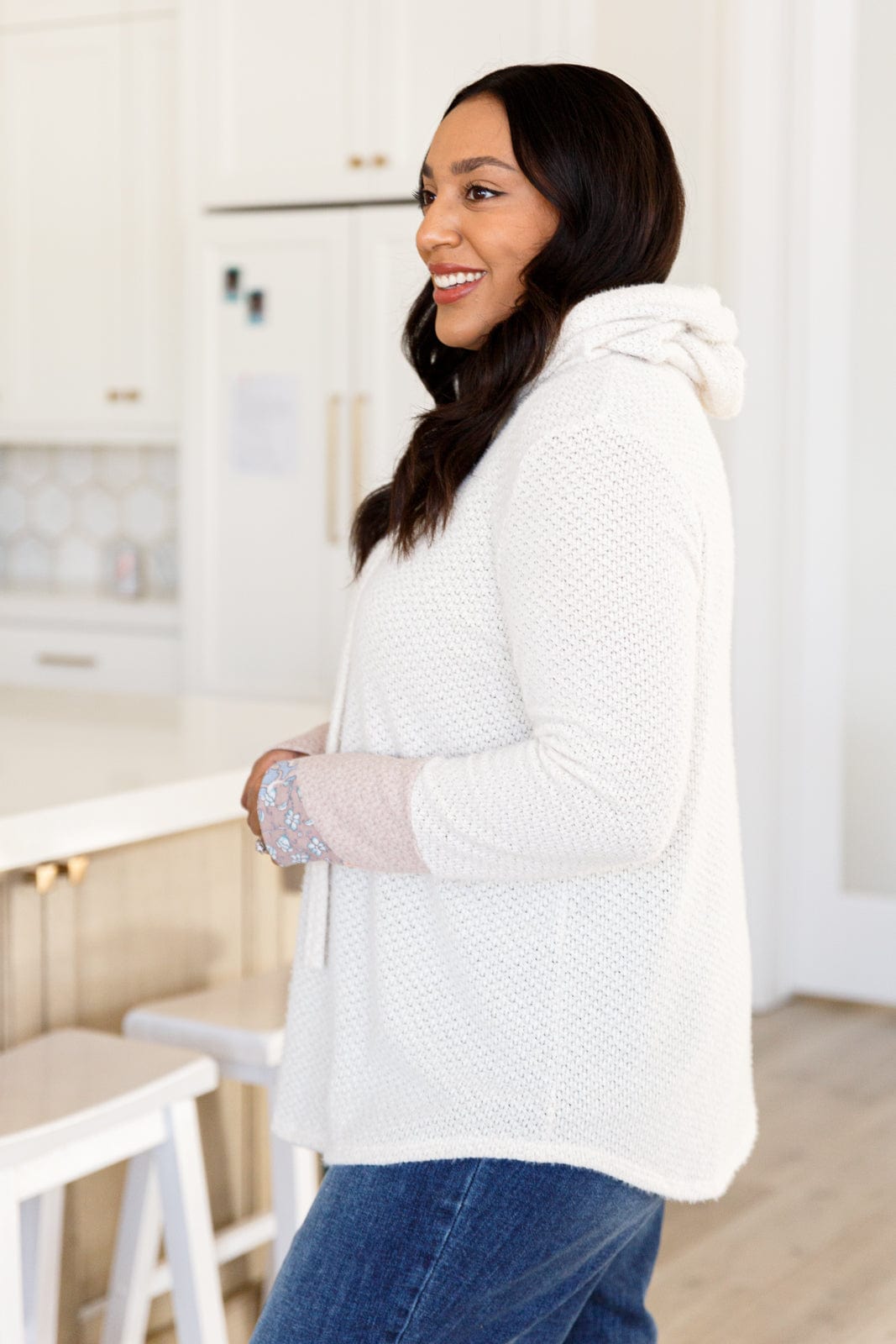 A Tad Chilly Waffle Knit Hoodie-Layers-Stay Foxy Boutique, Florissant, Missouri