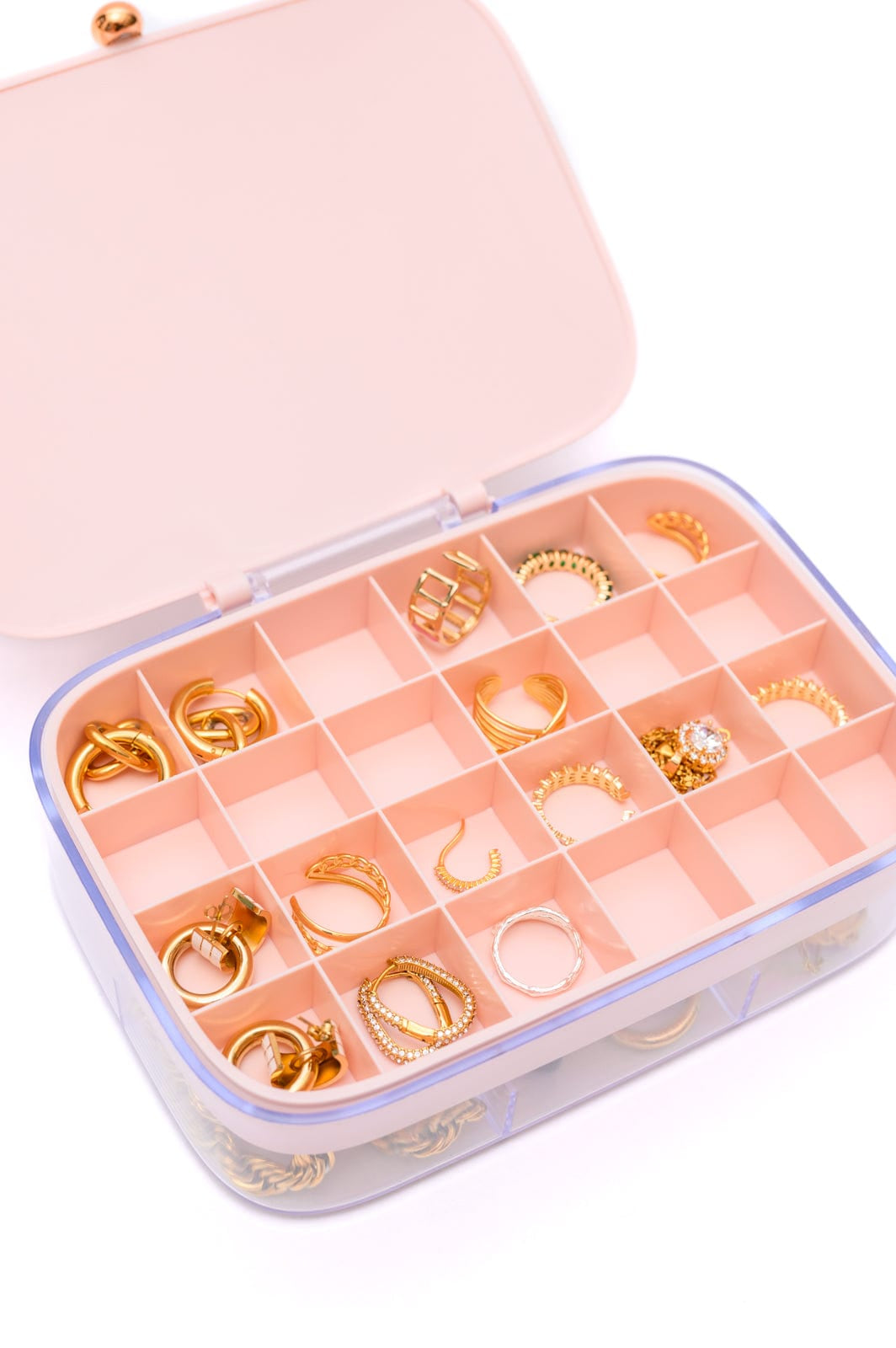 All Sorted Out Jewelry Storage Case in Pink-Womens-Stay Foxy Boutique, Florissant, Missouri