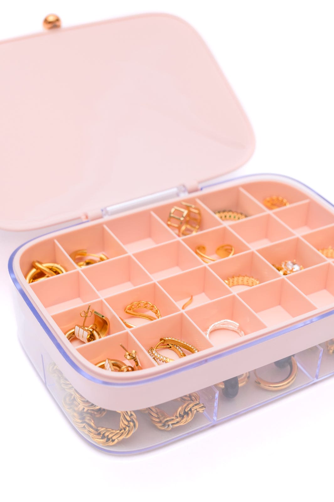 All Sorted Out Jewelry Storage Case in Pink-Womens-Stay Foxy Boutique, Florissant, Missouri