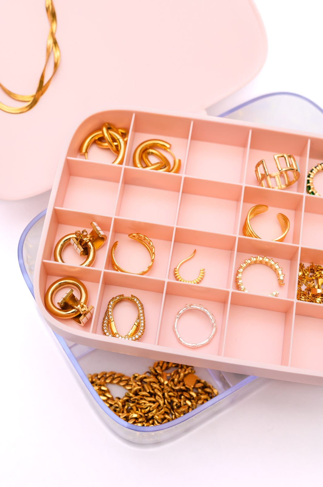 All Sorted Out Jewelry Storage Case in Pink-Womens-Stay Foxy Boutique, Florissant, Missouri