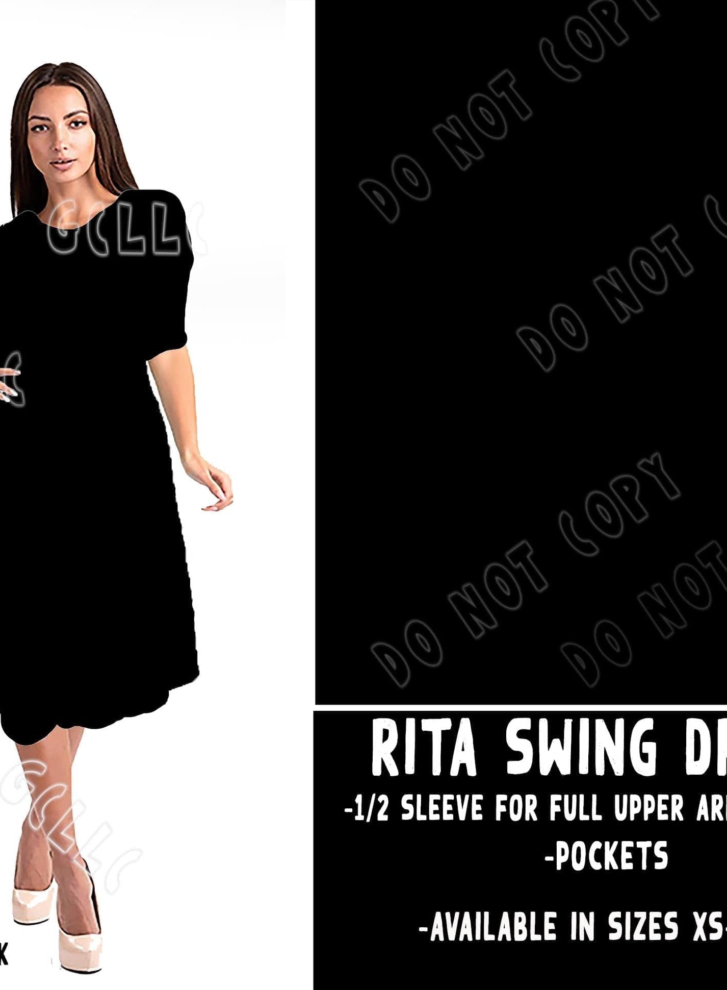 RITA SWING DRESS RUN-SOLID BLACK-Stay Foxy Boutique, Florissant, Missouri