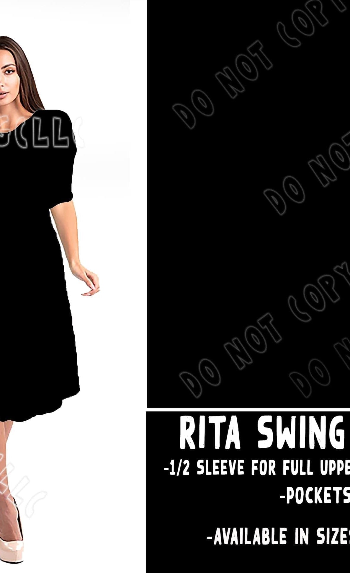 RITA SWING DRESS RUN-SOLID BLACK-Stay Foxy Boutique, Florissant, Missouri