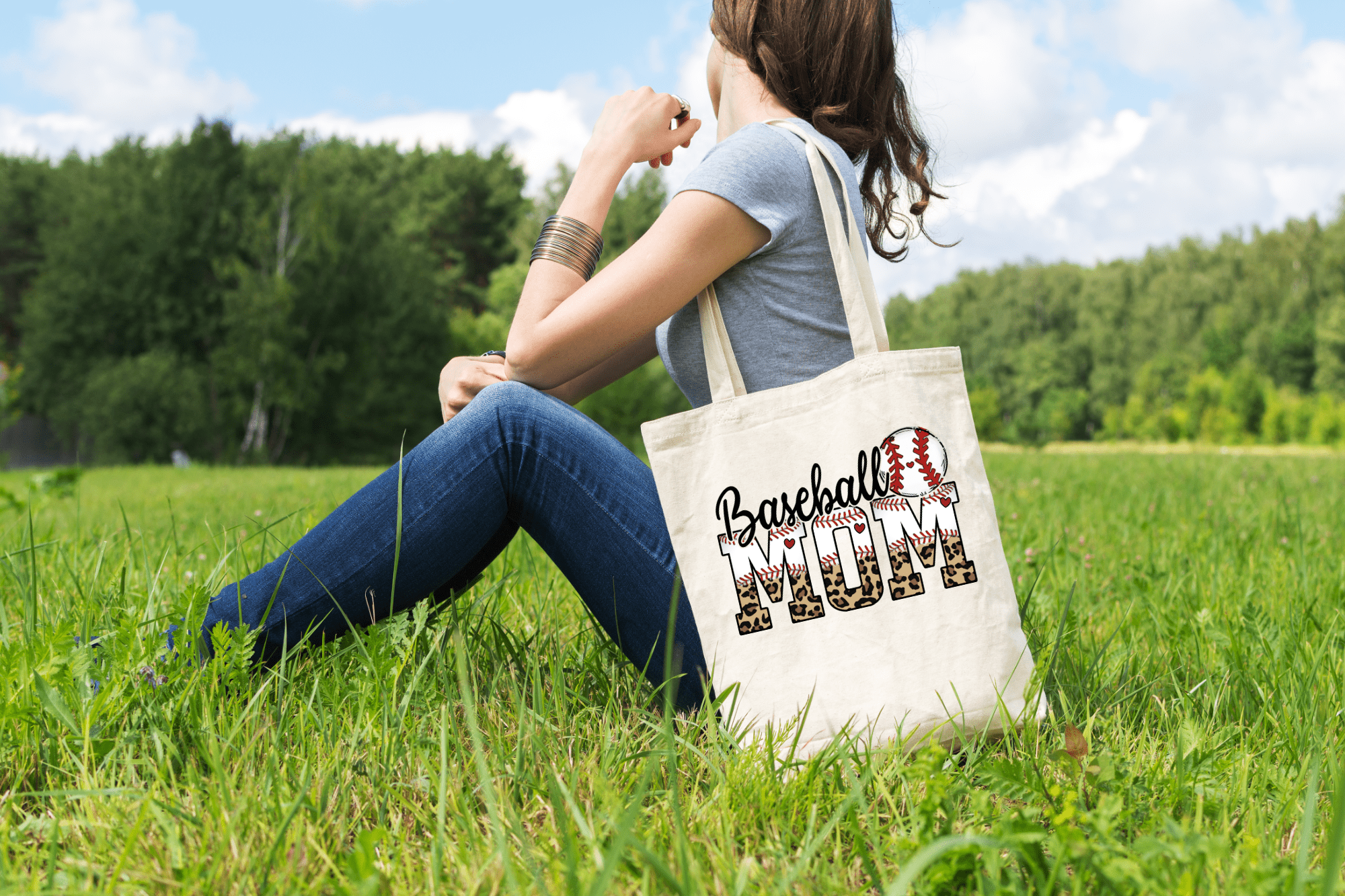 Baseball Mom Canvas Tote Bag-Stay Foxy Boutique, Florissant, Missouri