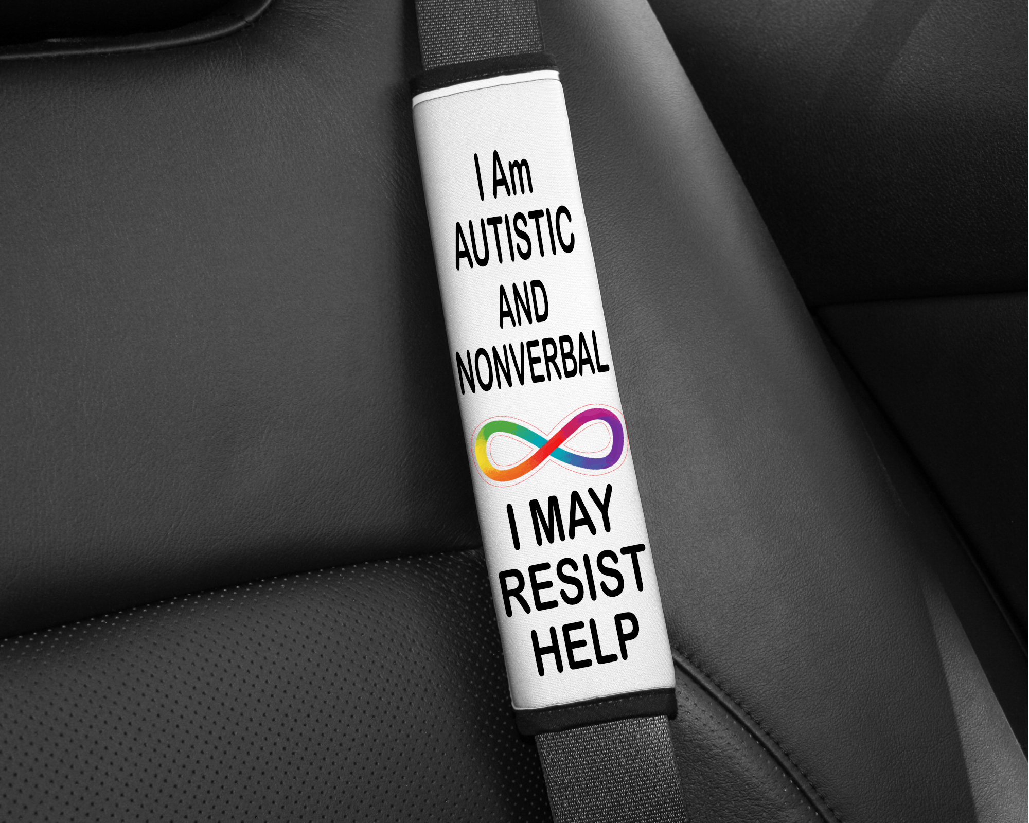 Nonverbal Seatbelt Cover-Stay Foxy Boutique, Florissant, Missouri