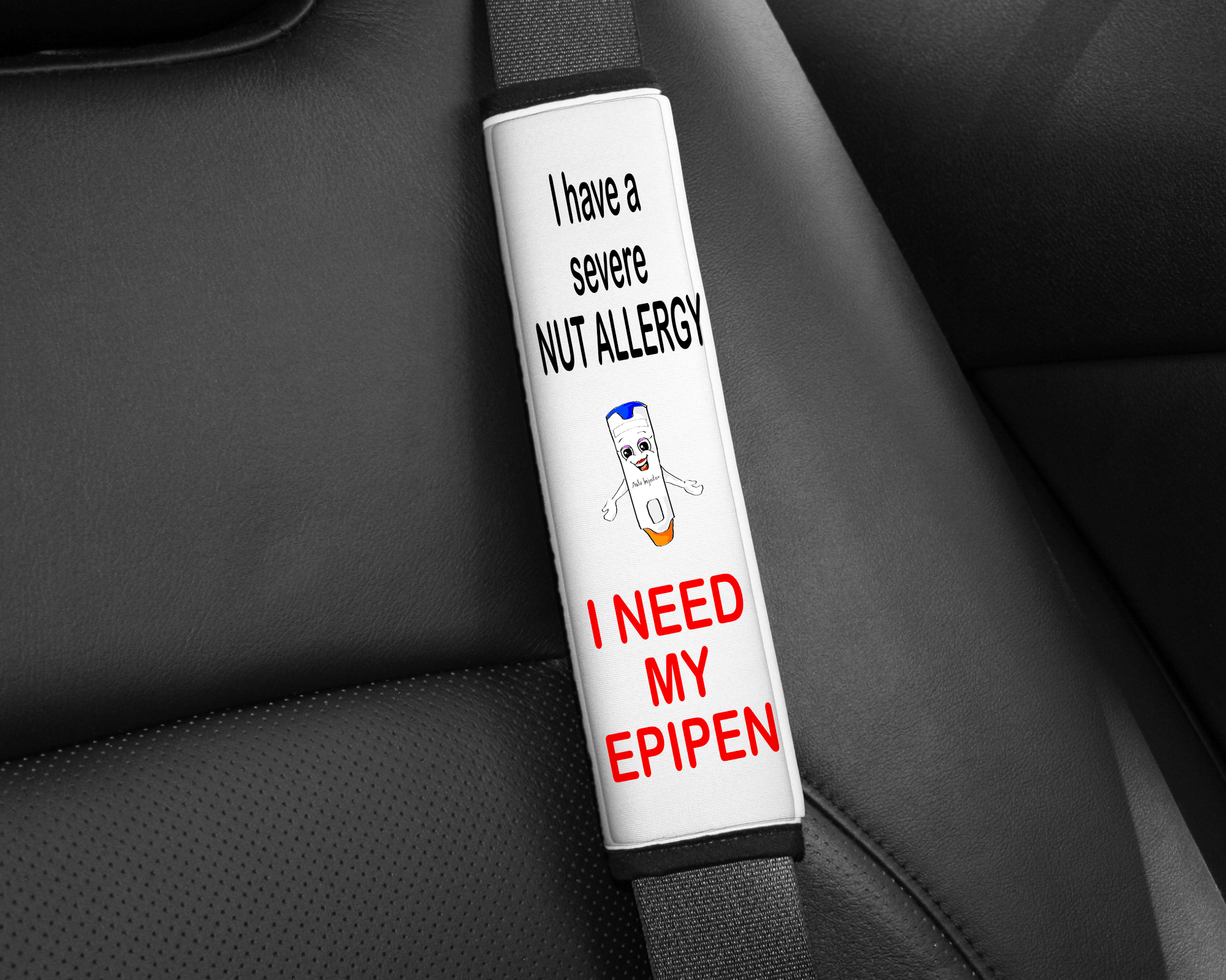 Nut Allergy Seatbelt Cover-Stay Foxy Boutique, Florissant, Missouri