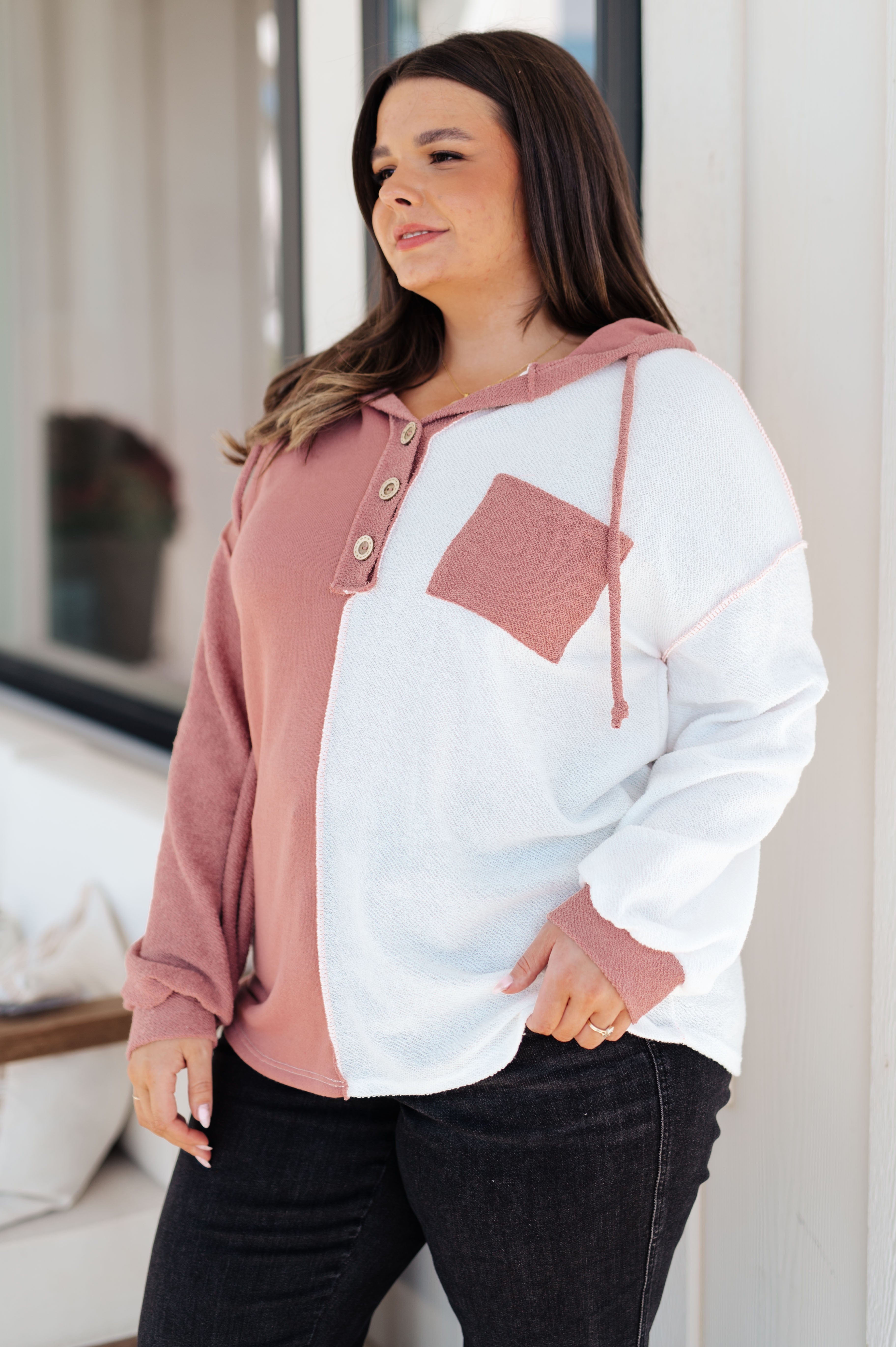 Best On The Block Color Block Hoodie-Womens-Stay Foxy Boutique, Florissant, Missouri