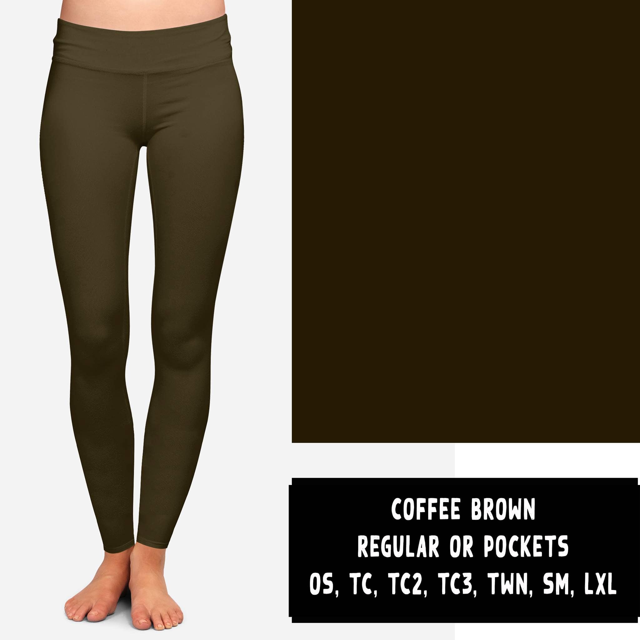 SOLIDS RUN-COFFEE BROWN LEGGINGS/JOGGERS-Stay Foxy Boutique, Florissant, Missouri