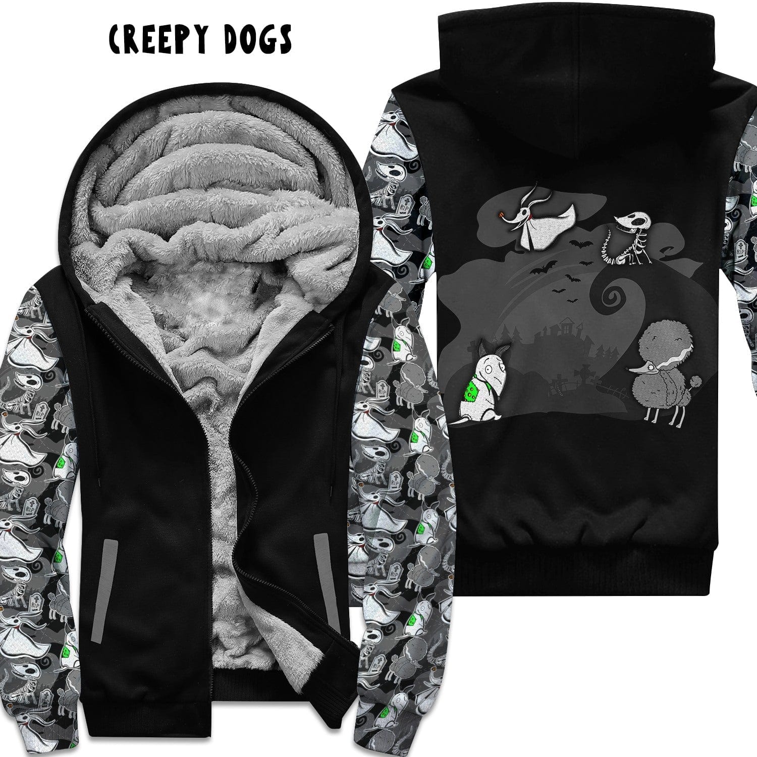 FLEECE JACKET RUN 22- CREEPY DOGS-Stay Foxy Boutique, Florissant, Missouri