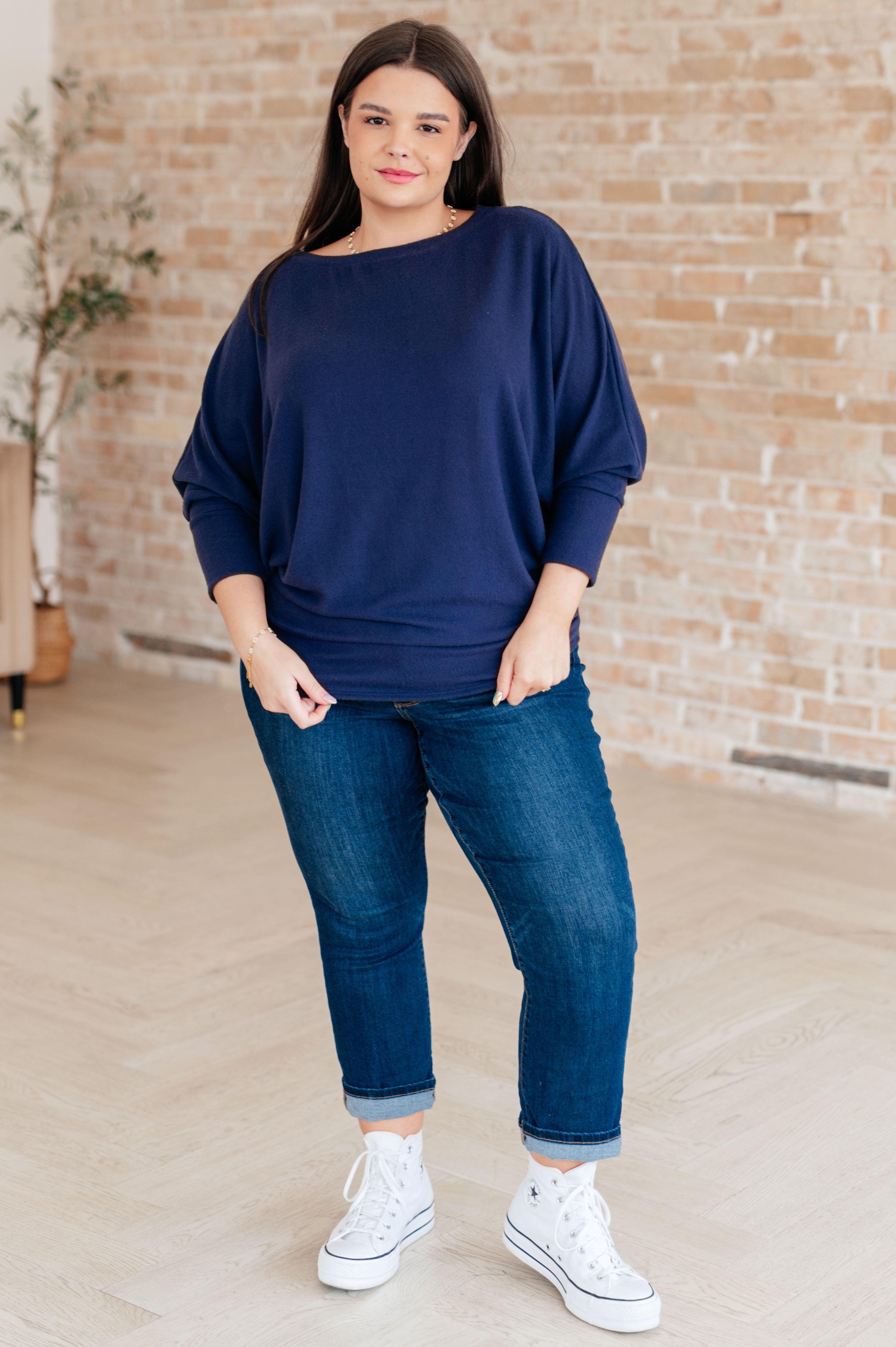 Casually Comfy Batwing Top-Tops-Stay Foxy Boutique, Florissant, Missouri