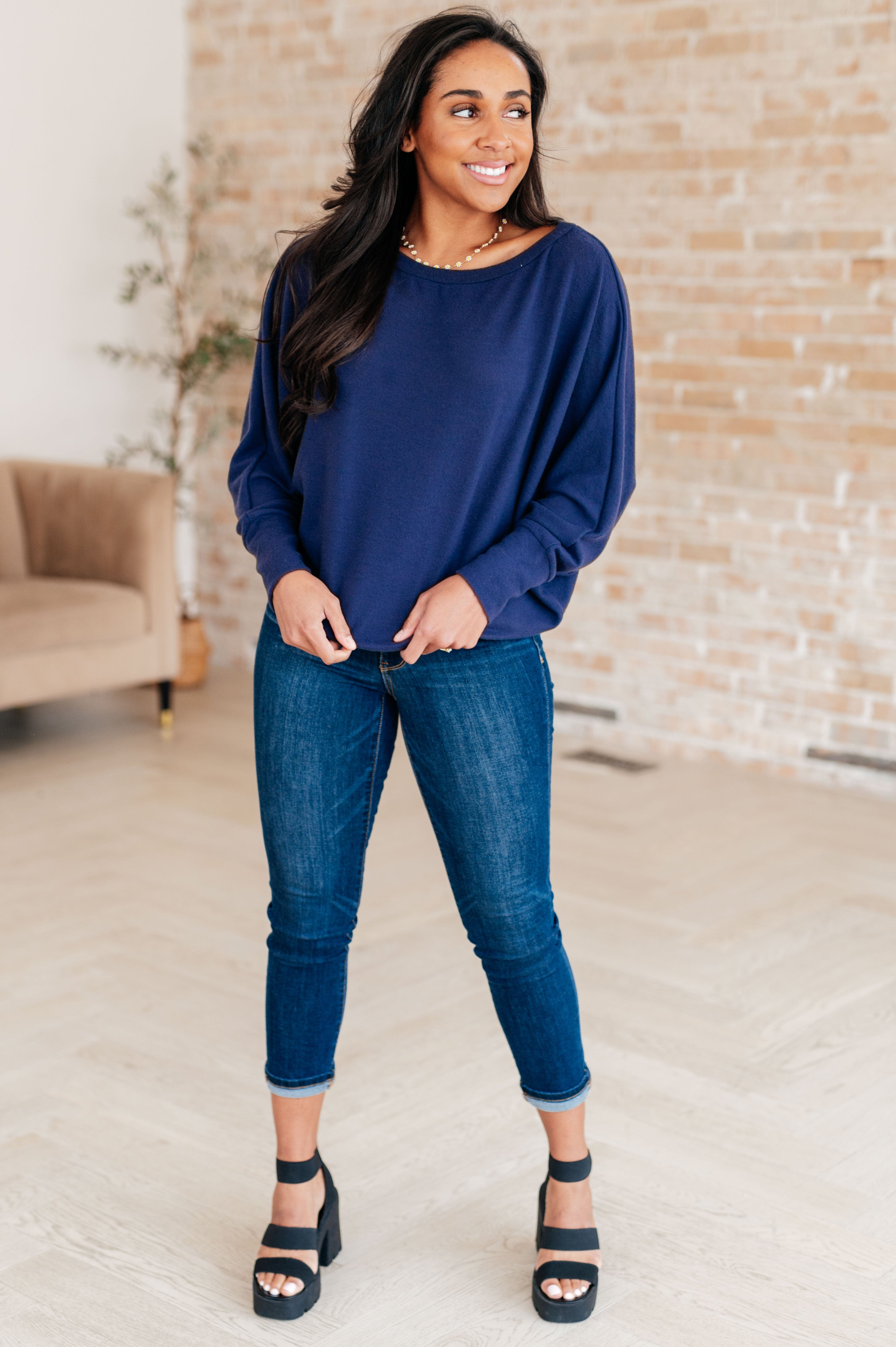 Casually Comfy Batwing Top-Tops-Stay Foxy Boutique, Florissant, Missouri