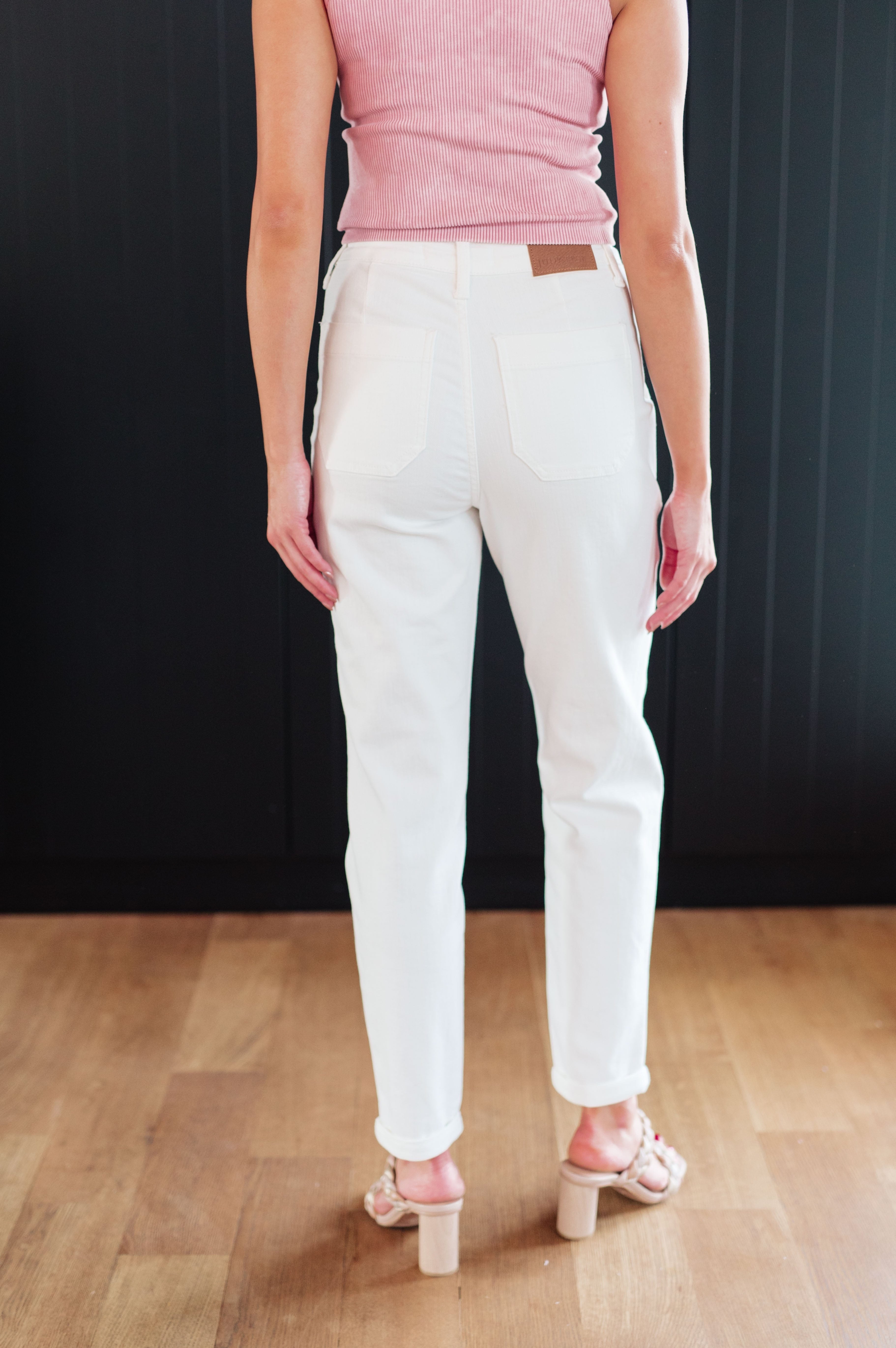 Charlene High Rise Jogger in Ecru-Womens-Stay Foxy Boutique, Florissant, Missouri
