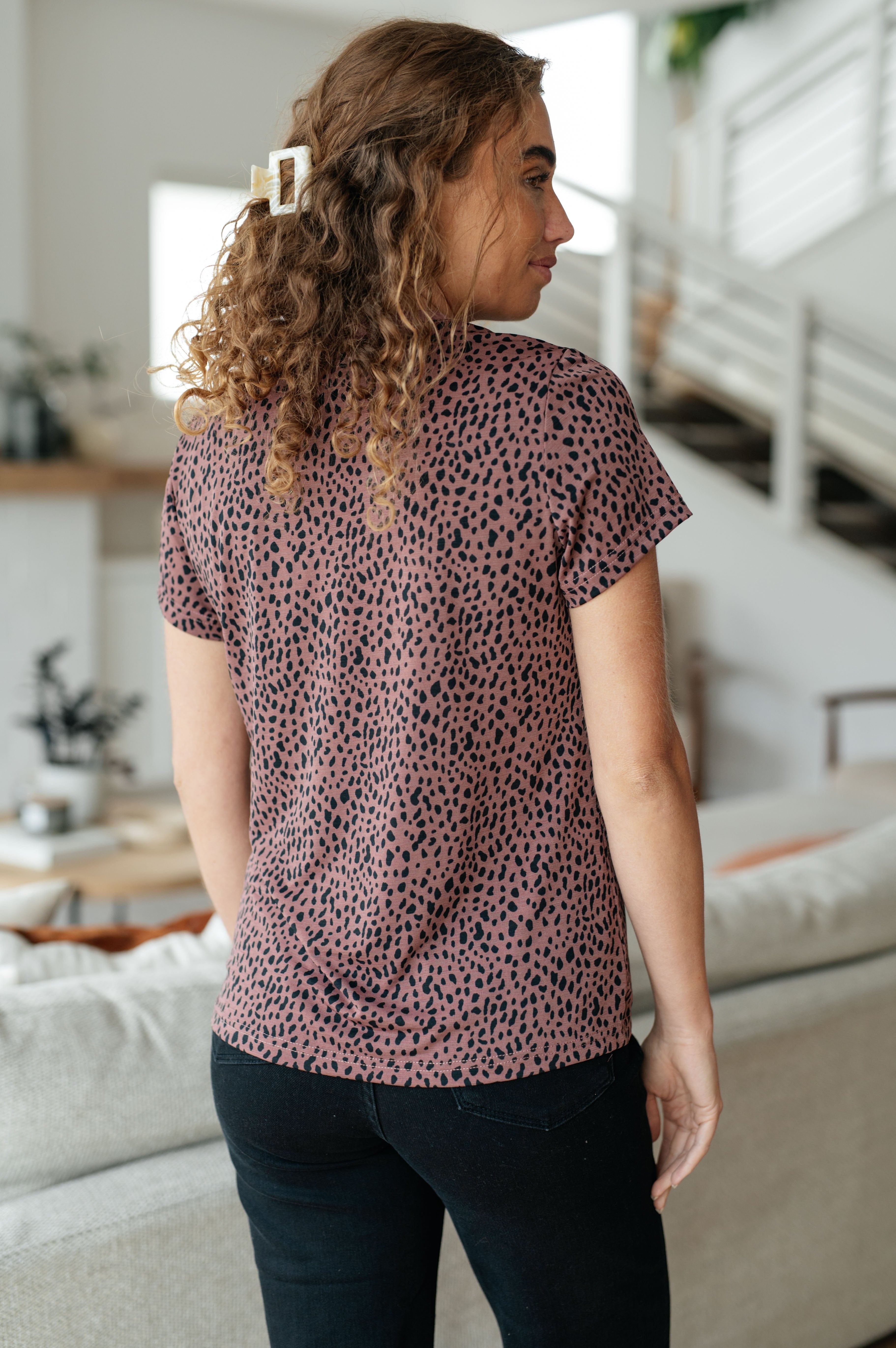 Cheetah Girl Short Sleeve Top-Womens-Stay Foxy Boutique, Florissant, Missouri