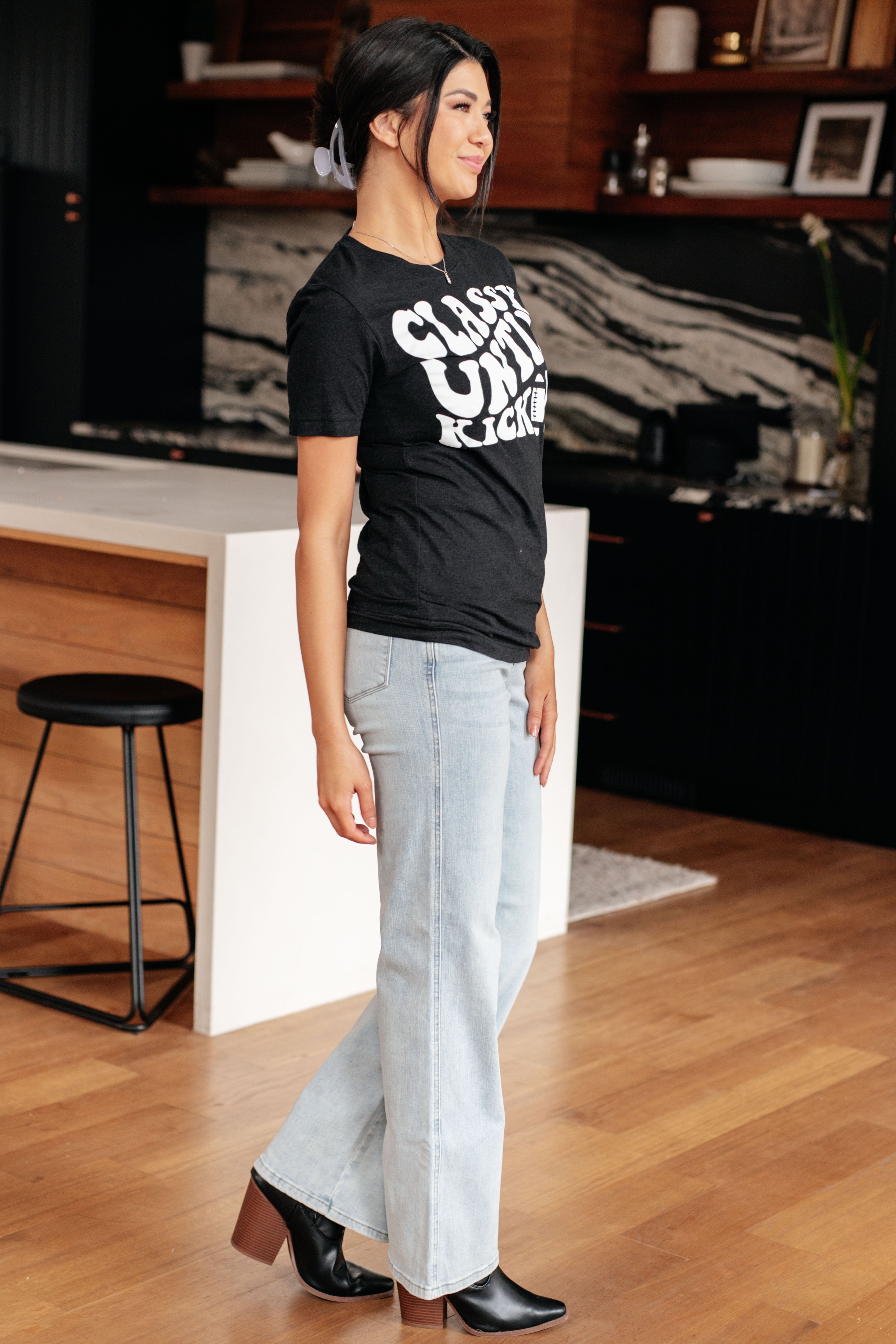 Classy Until Kickoff Tee-Womens-Stay Foxy Boutique, Florissant, Missouri