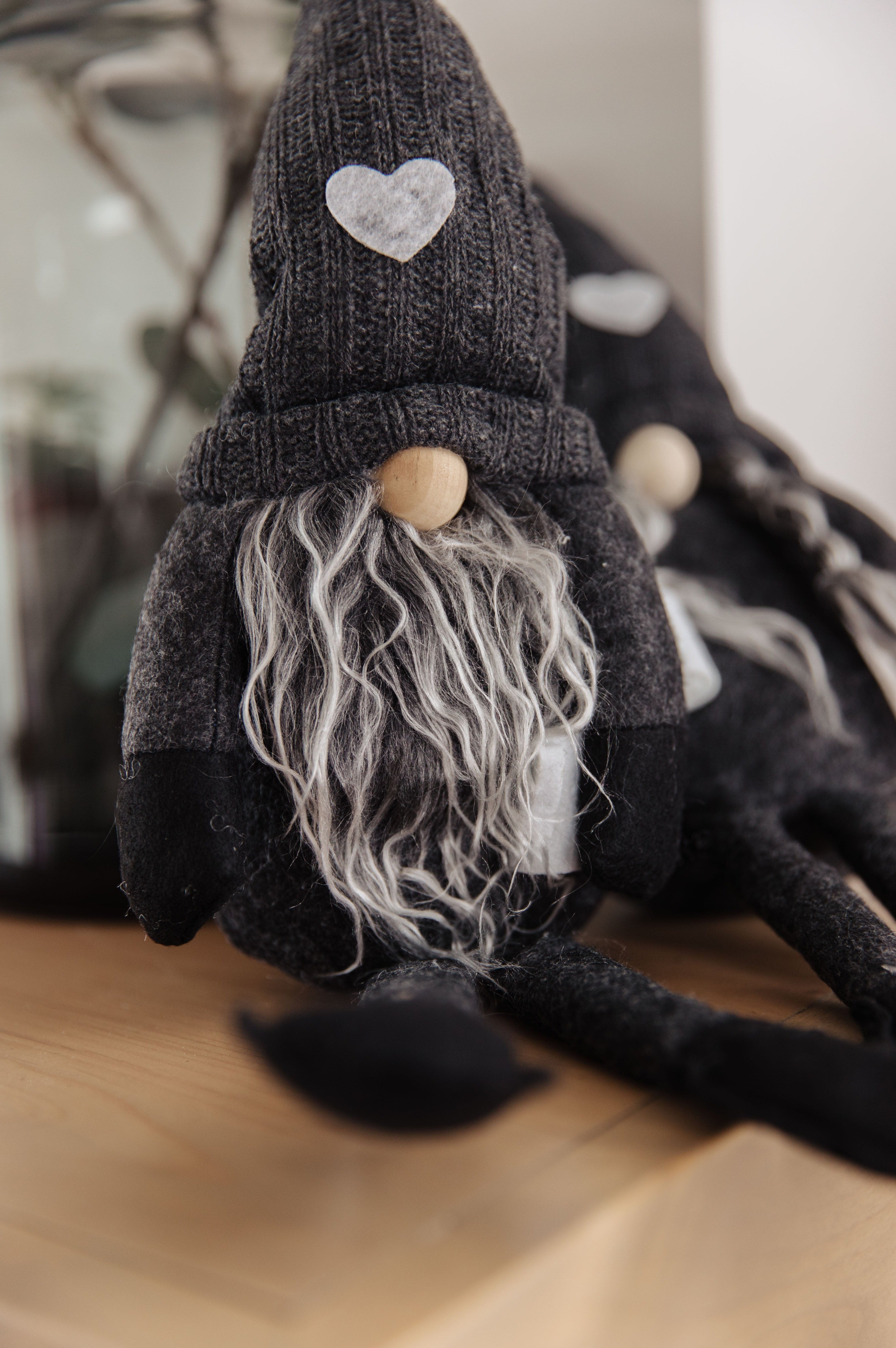 Coffee Lover Gnomes Set of 2 in Charcoal-Womens-Stay Foxy Boutique, Florissant, Missouri