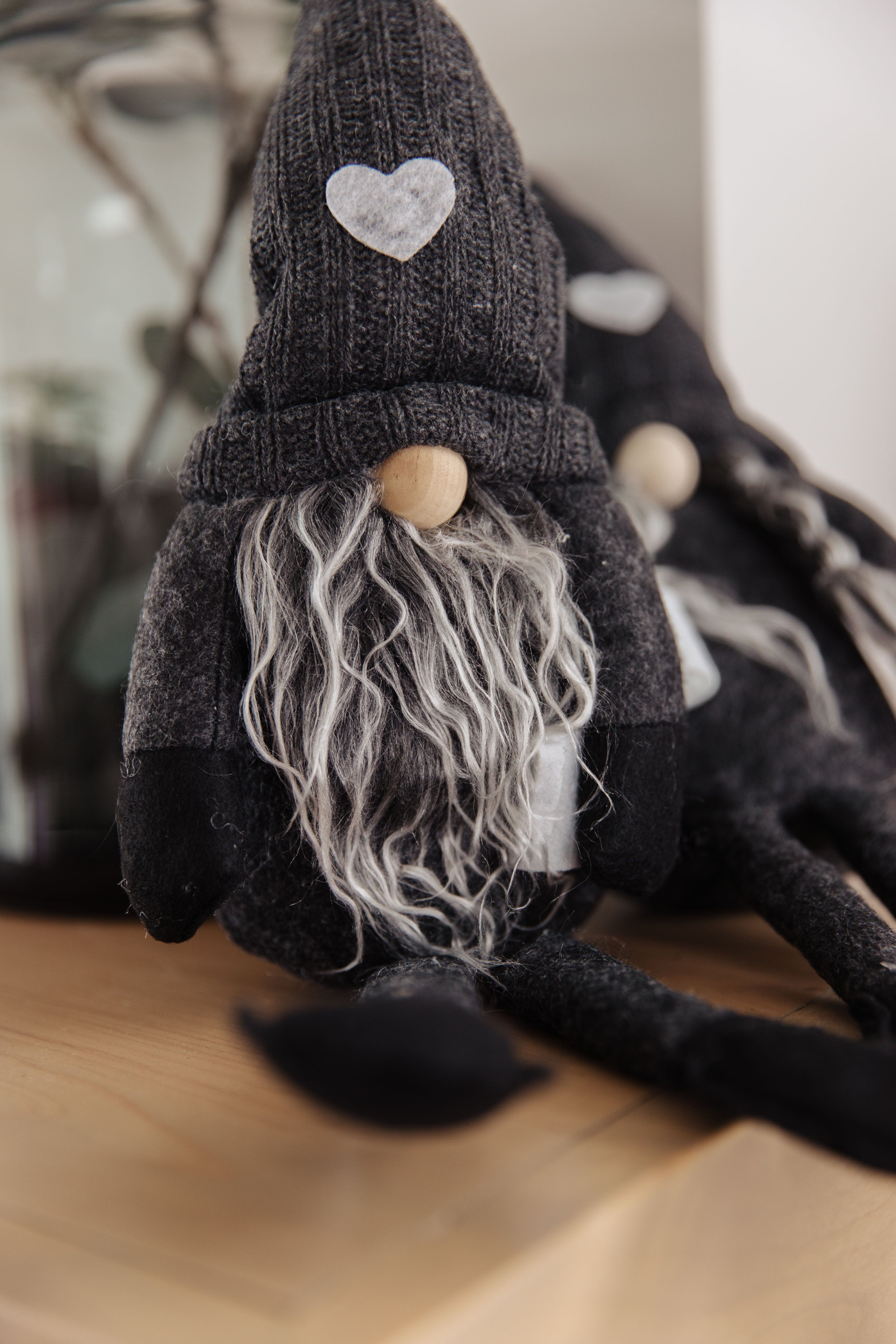 Coffee Lover Gnomes Set of 2 in Charcoal-Womens-Stay Foxy Boutique, Florissant, Missouri