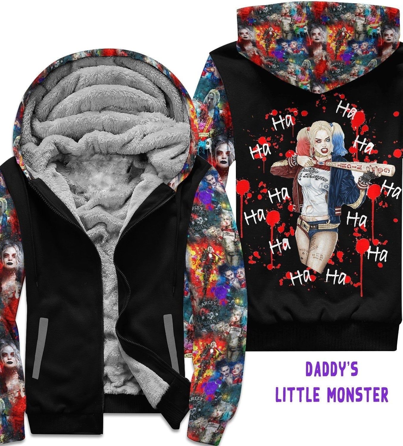 FLEECE JACKET RUN 22- DADDY'S LITTLE MONSTER-Stay Foxy Boutique, Florissant, Missouri