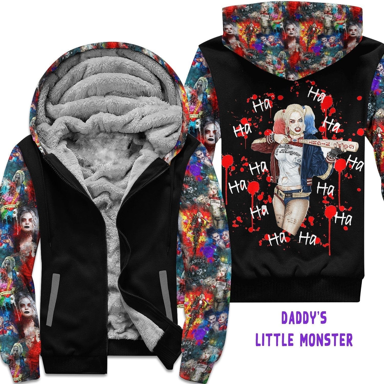 FLEECE JACKET RUN 22- DADDY'S LITTLE MONSTER-Stay Foxy Boutique, Florissant, Missouri