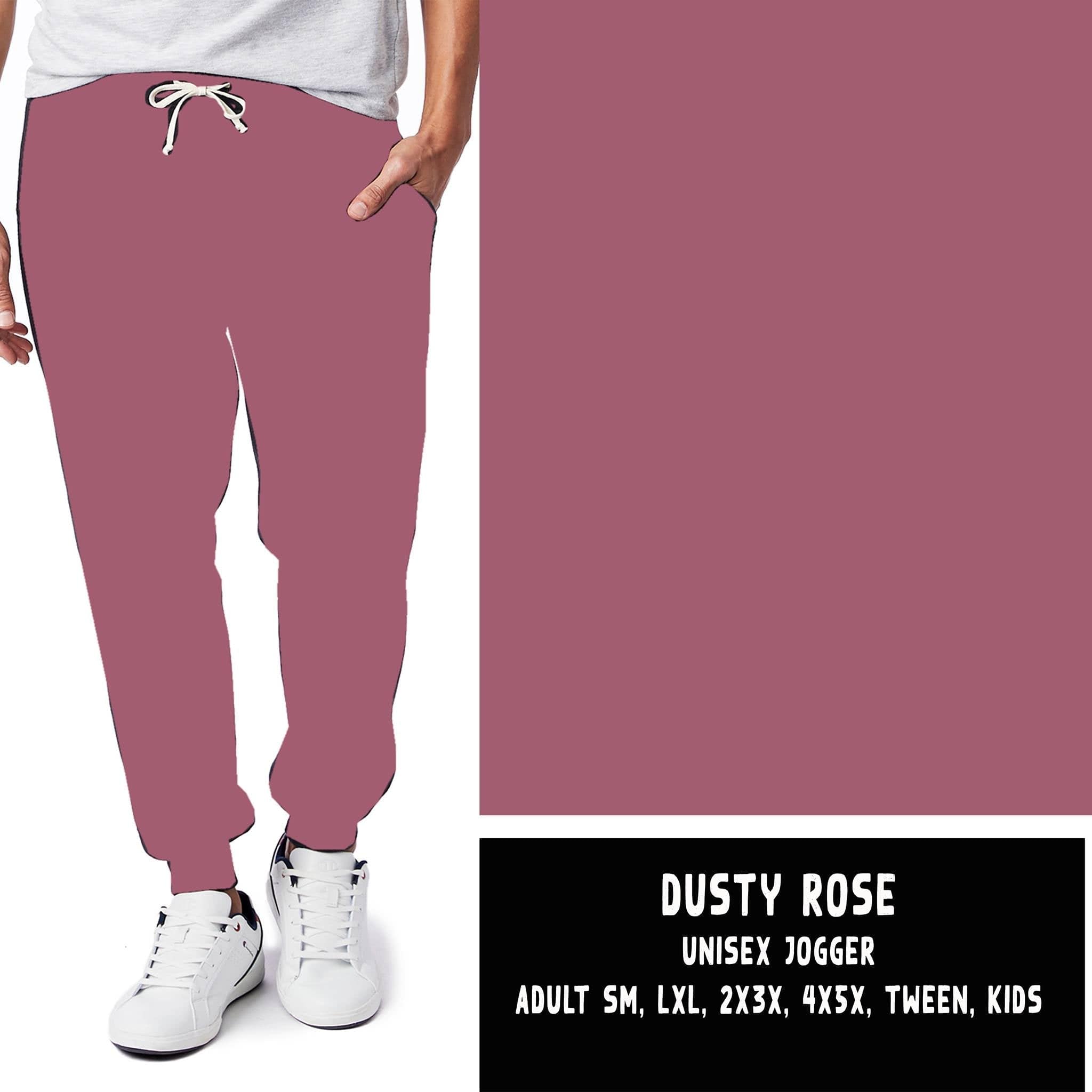 SOLIDS RUN-DUSTY ROSE LEGGINGS/JOGGERS-Stay Foxy Boutique, Florissant, Missouri