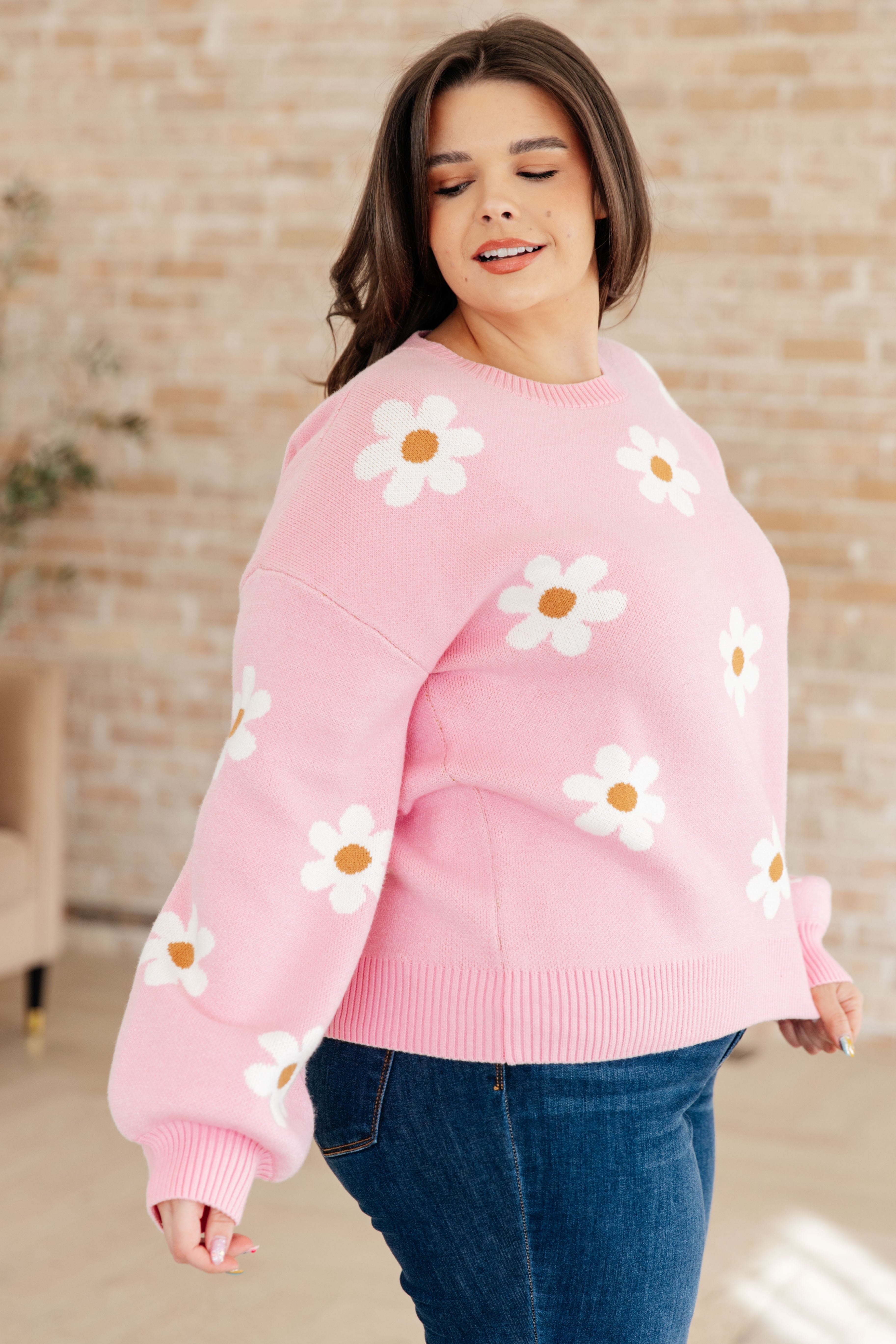 Don't Worry About a Thing Floral Sweater-Tops-Stay Foxy Boutique, Florissant, Missouri
