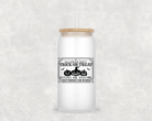 Halloween Party Glass Cup with clear straw and bamboo lid-Drinkware-Stay Foxy Boutique, Florissant, Missouri