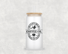Coffee Co Glass Cup with clear straw and bamboo lid-Drinkware-Stay Foxy Boutique, Florissant, Missouri