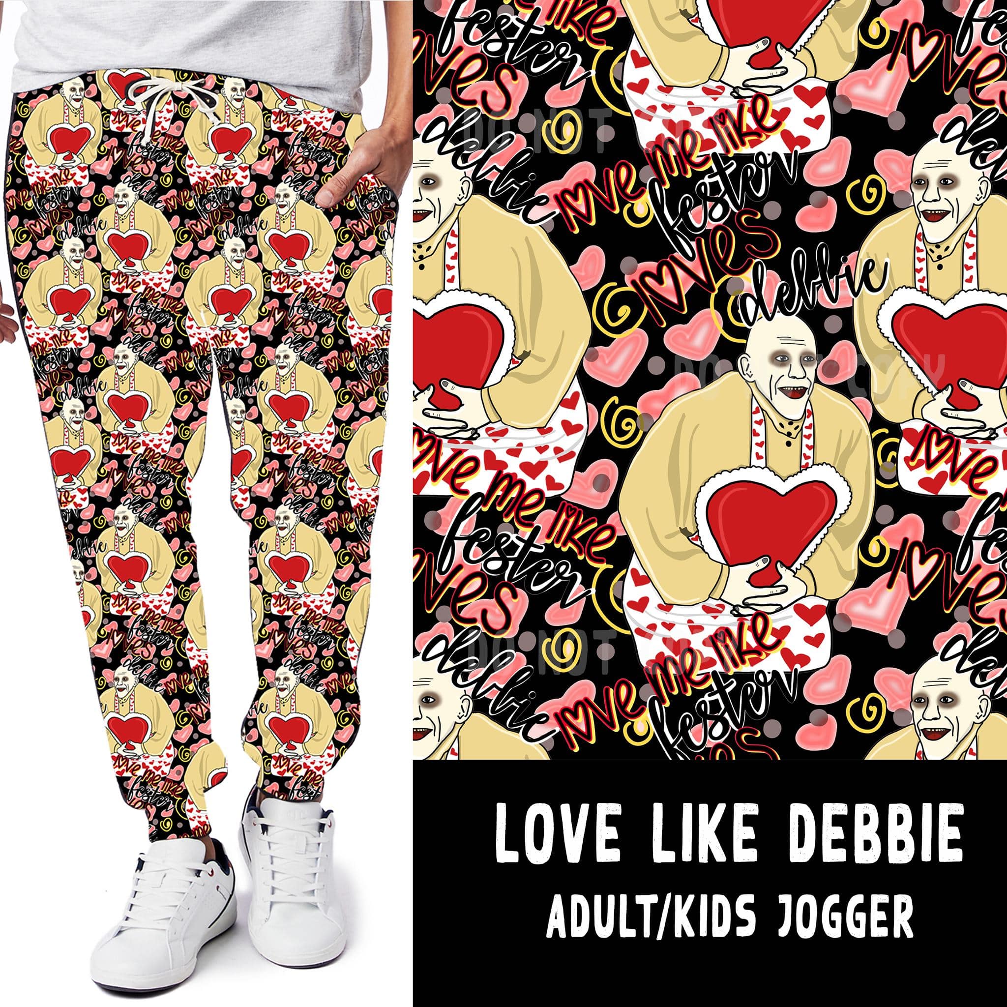 LUCKY IN LOVE-LOVE LIKE DEBBIE LEGGINGS/JOGGERS-Stay Foxy Boutique, Florissant, Missouri