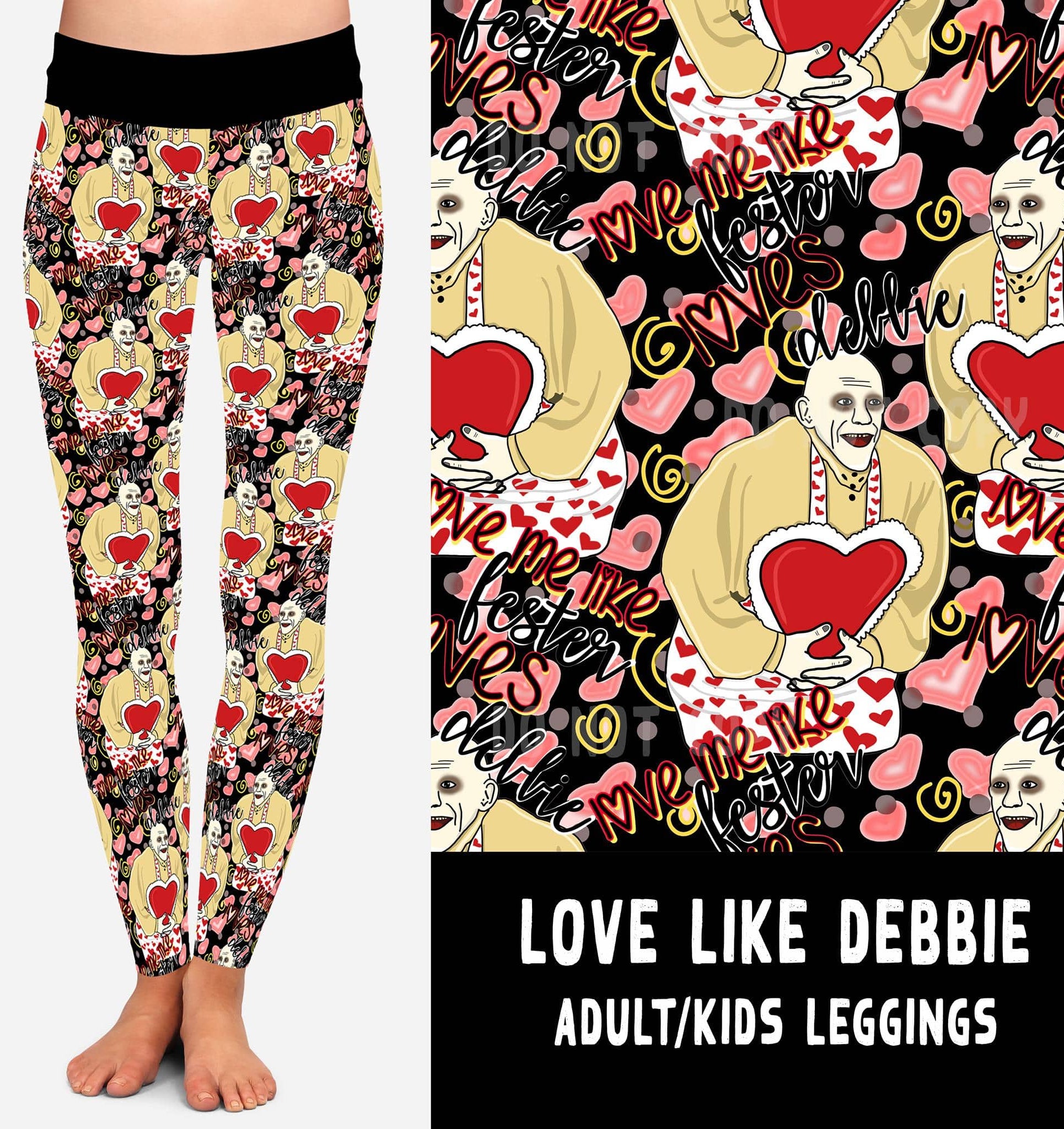 LUCKY IN LOVE-LOVE LIKE DEBBIE LEGGINGS/JOGGERS-Stay Foxy Boutique, Florissant, Missouri
