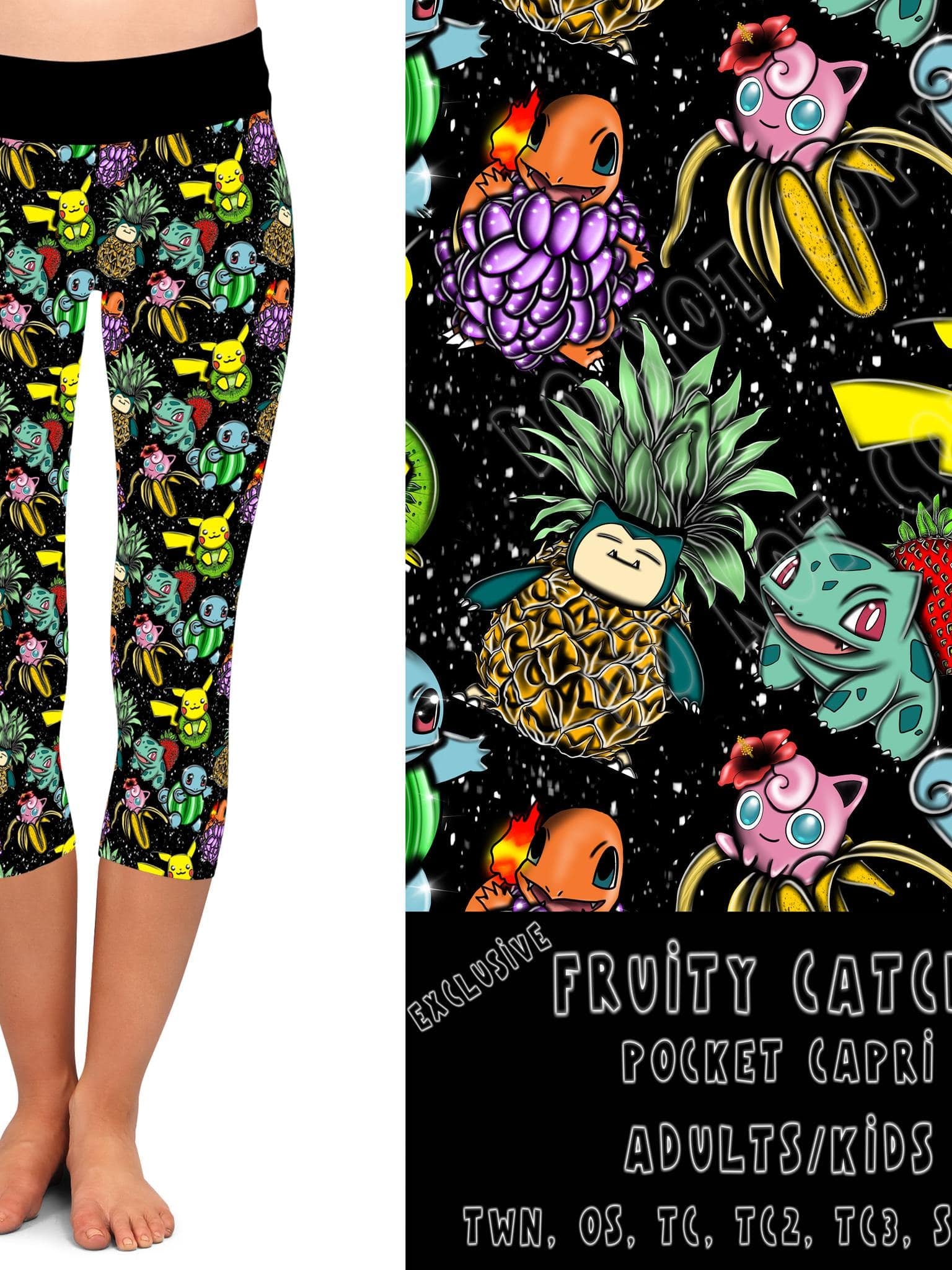 BATCH 68- FRUITY CATCH-LEGGINGS/CAPRI/JOGGER/Shorts-Stay Foxy Boutique, Florissant, Missouri